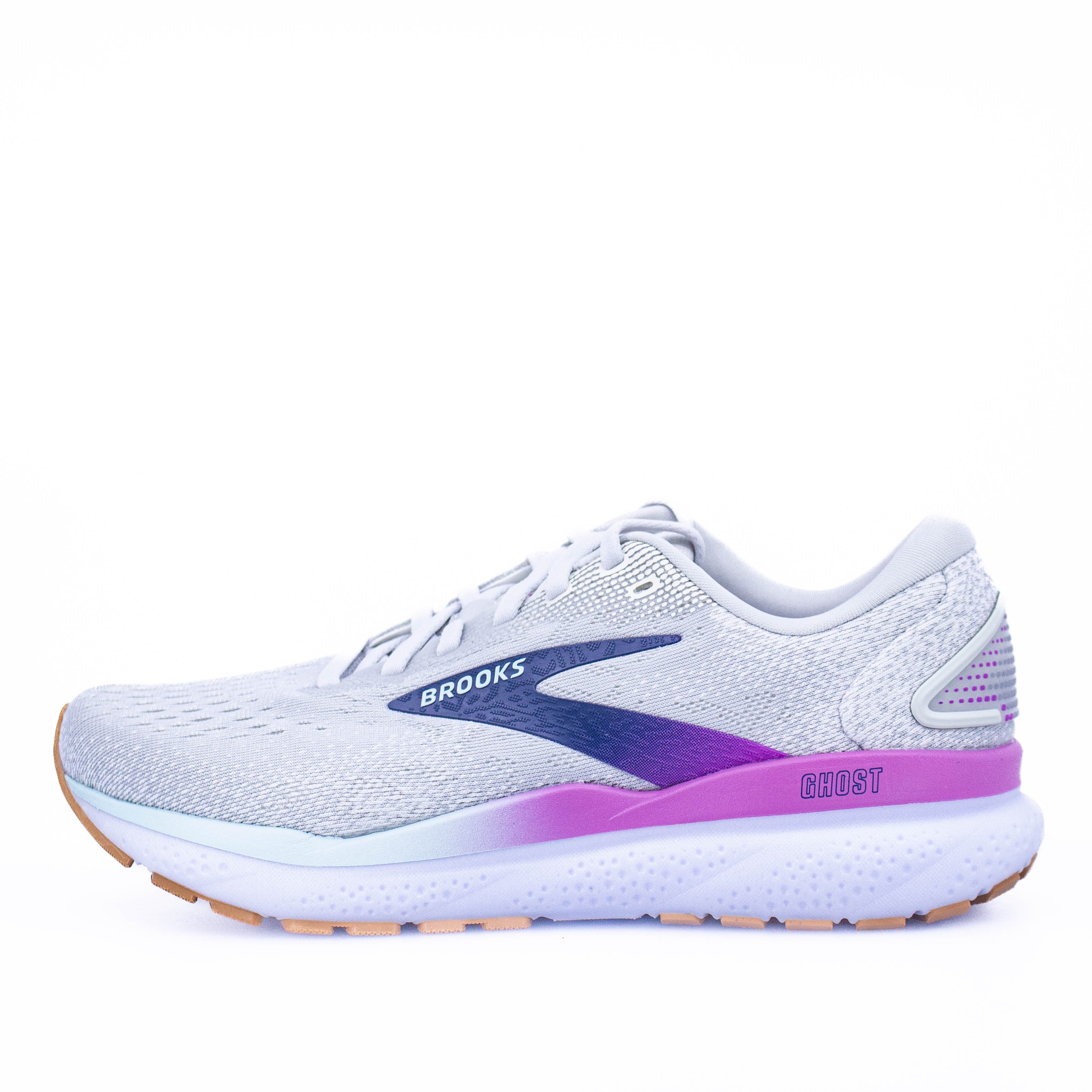 Brooks Ghost 16 (D Wide) Womens White/Grey/Estate Blue - Frontrunner Colombo