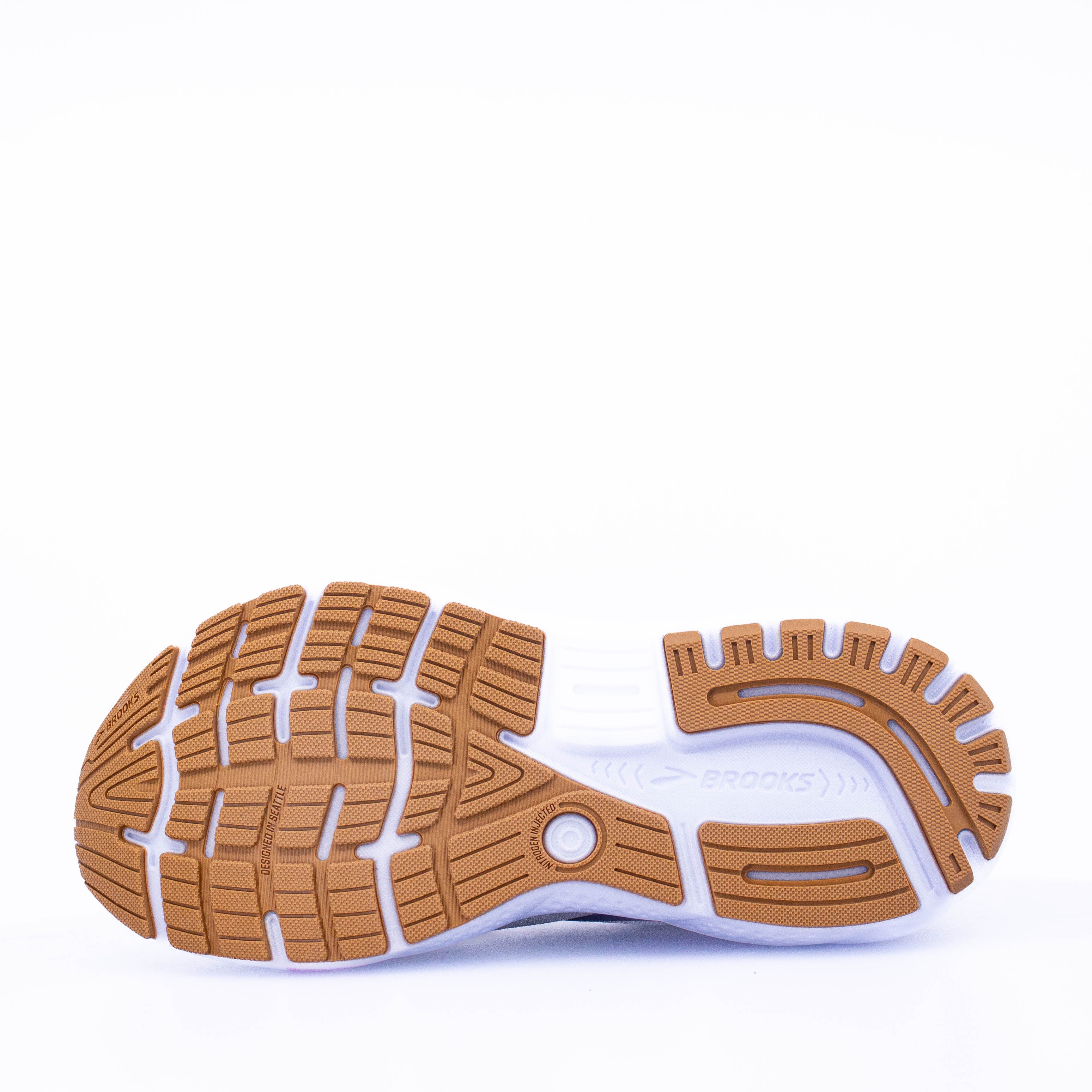 Brooks Ghost 16 (D Wide) Womens White/Grey/Estate Blue - Frontrunner Colombo