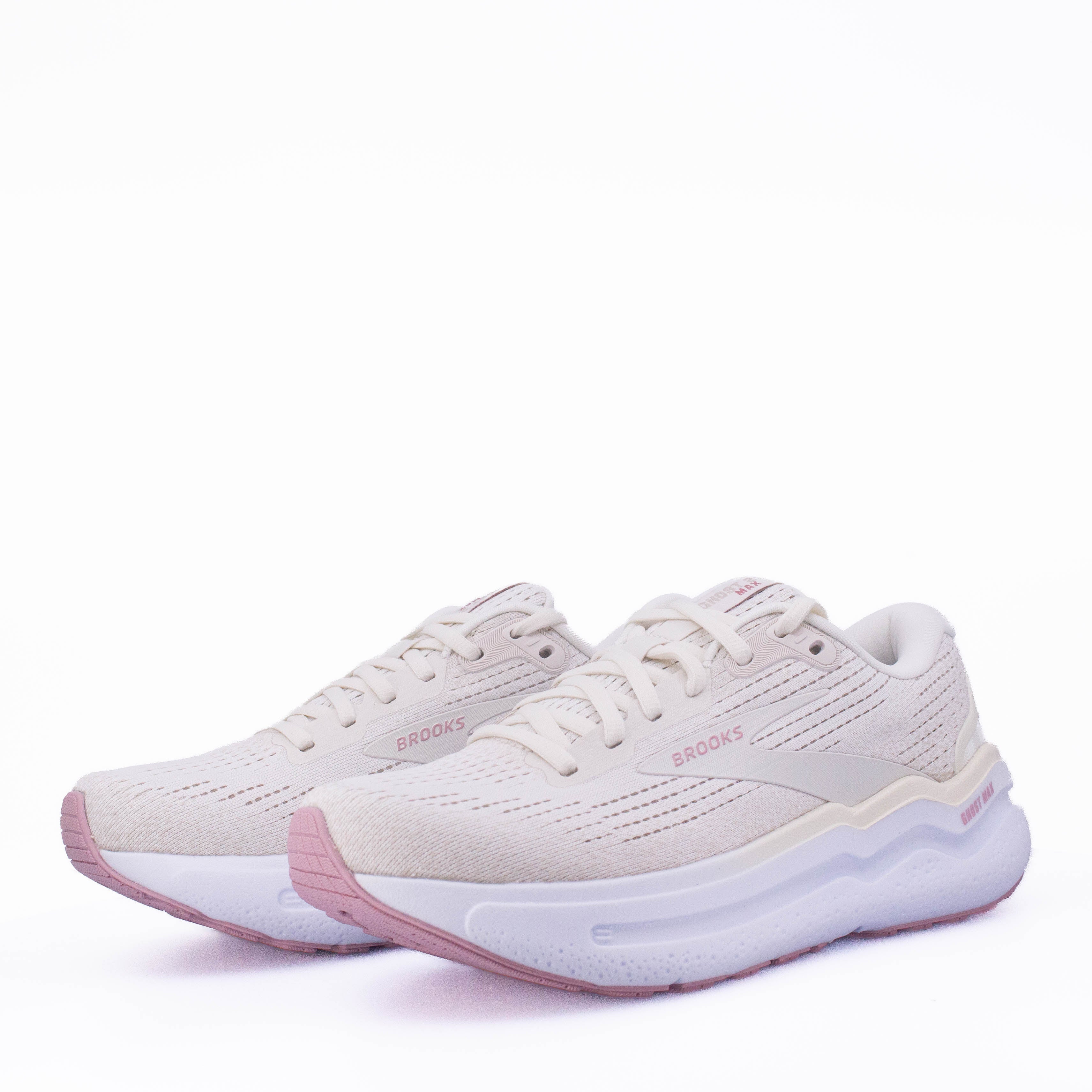 Brooks Ghost Max 2 (B Standard) Womens Coconut Milk/Grey - Frontrunner Colombo