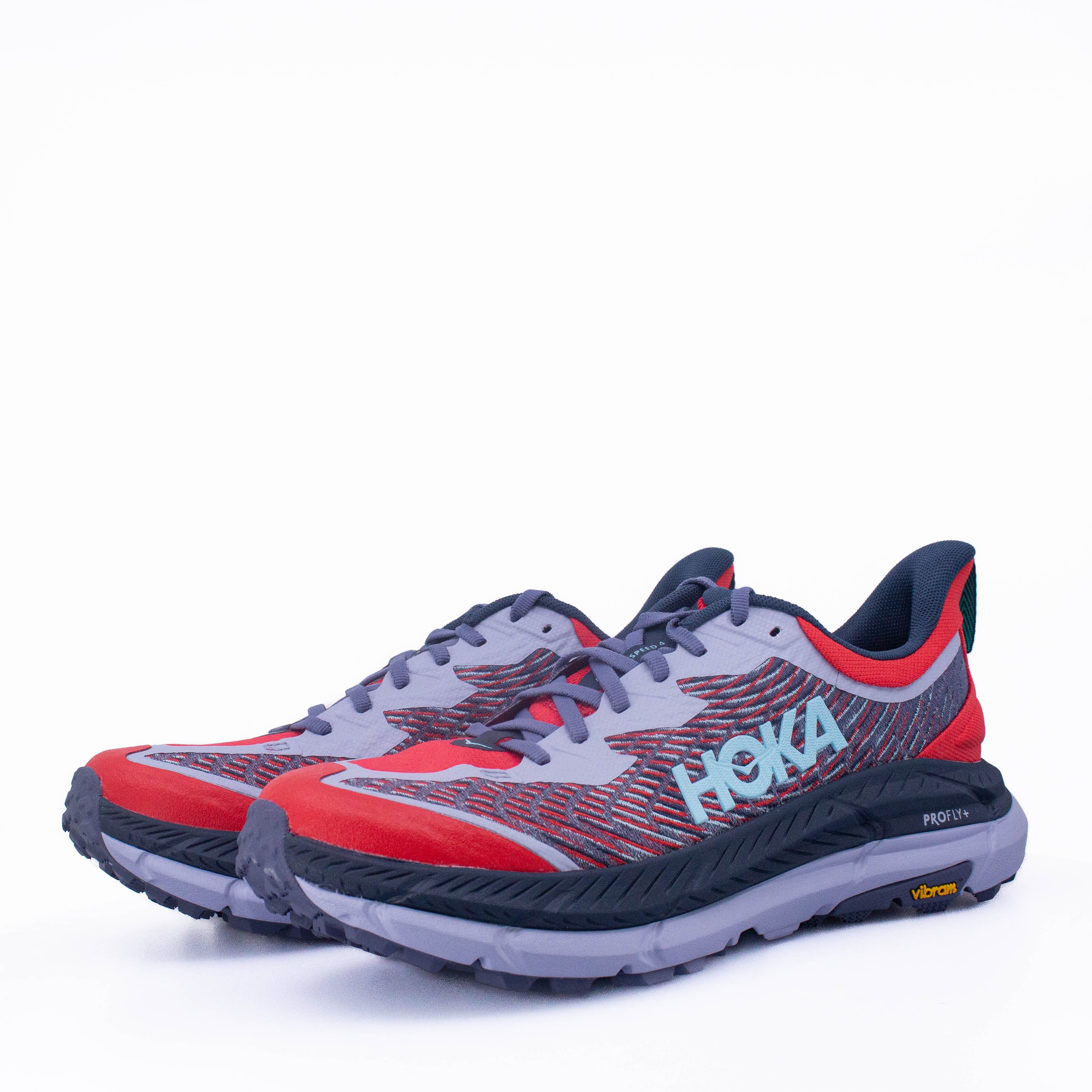 Hoka Mafate Speed 4 (D Standard) Mens Cerise/Stormy Skies - Frontrunner Colombo