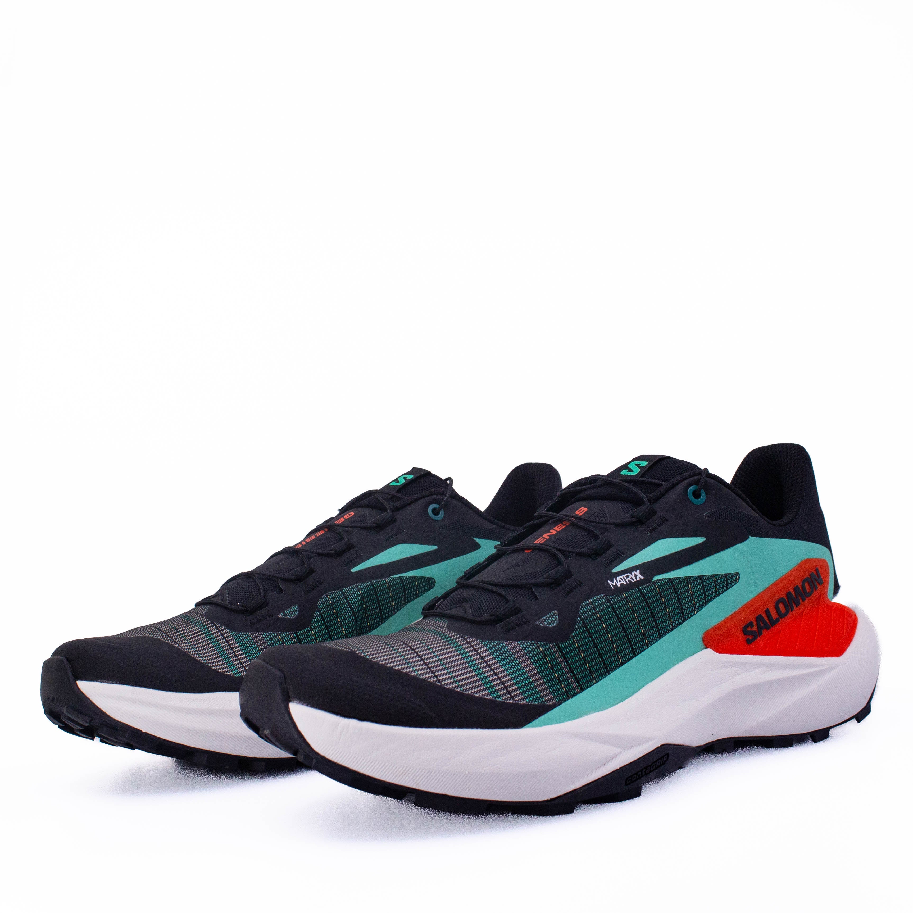 Salomon Genesis (D Standard) Mens Black/Green/Cherry Tomato - Frontrunner Colombo