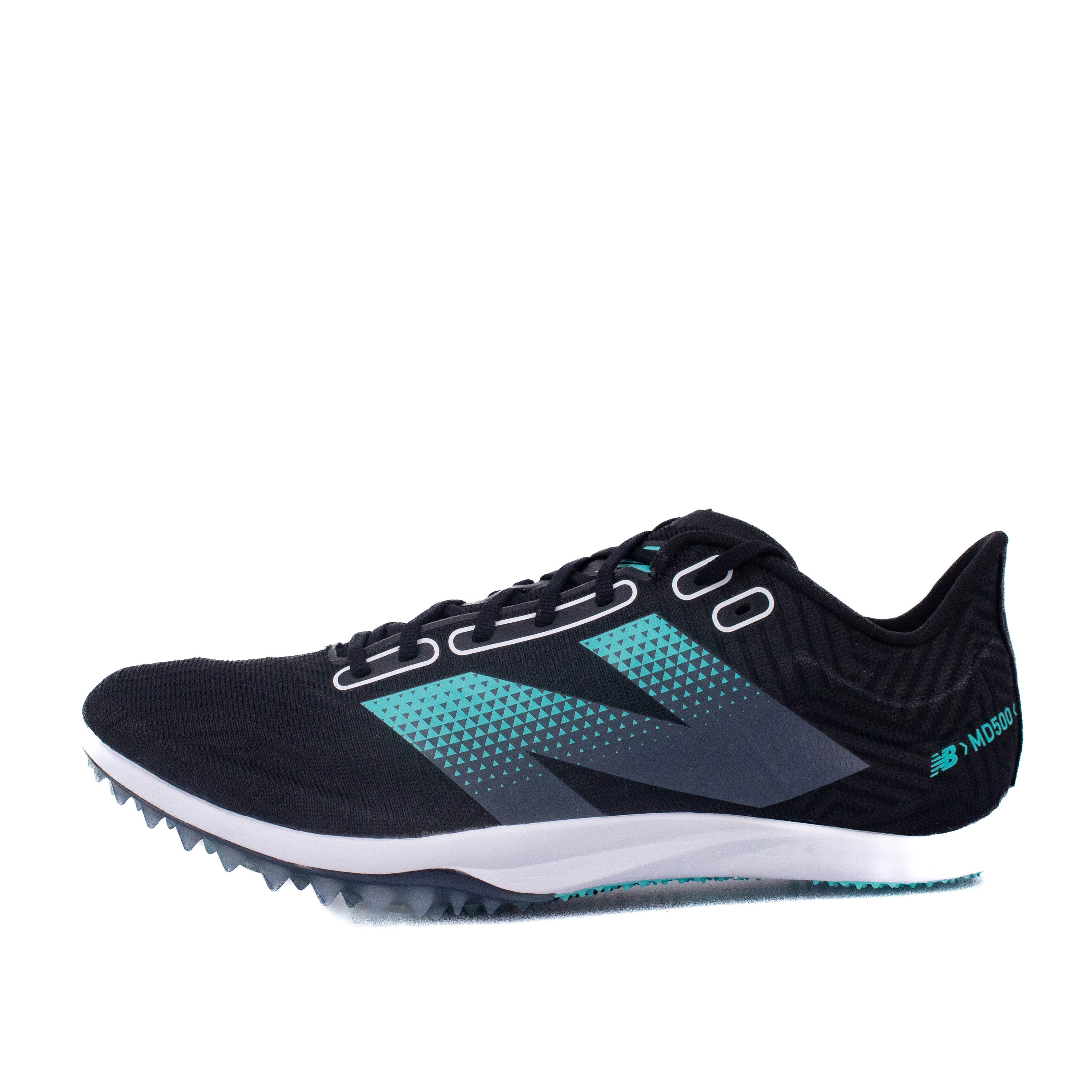 New Balance FuelCell MD500v9 (D Standard) Mens Black/Aqua - Frontrunner Colombo