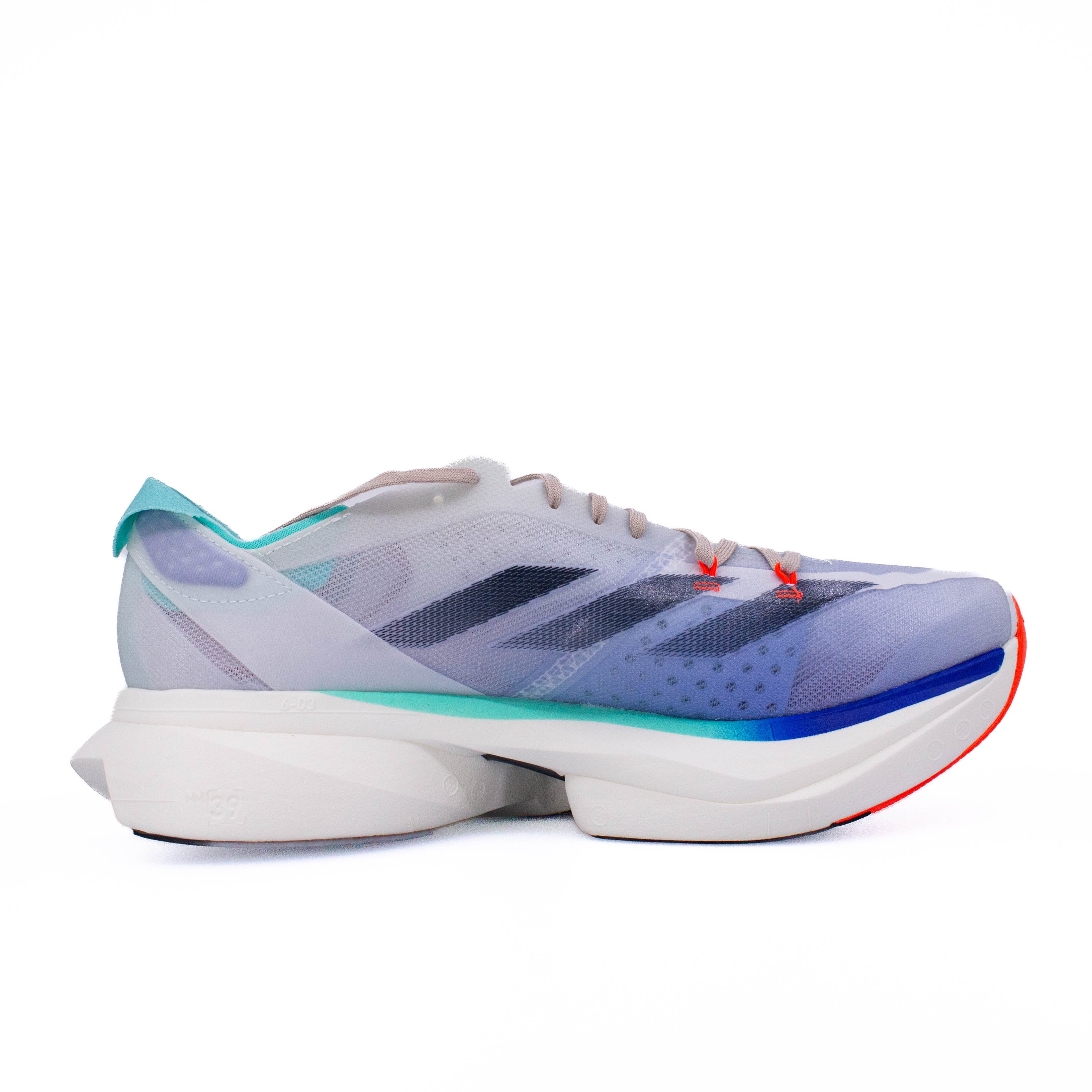 Adidas Adios Pro 3 (D Standard) Mens Off White / Aurora Ink / Flash Aqua - Frontrunner Colombo