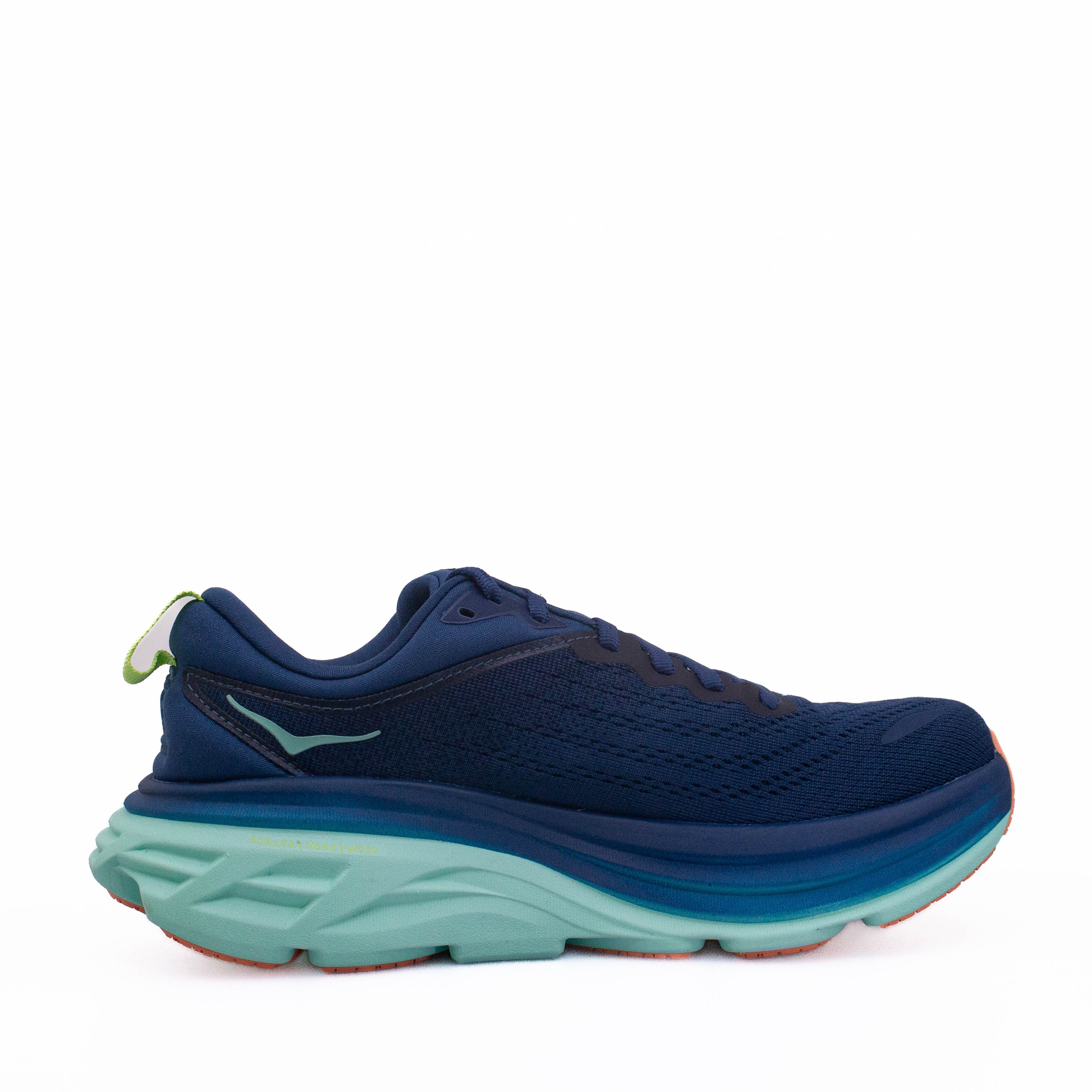 Hoka Bondi 8 (B Standard) Womens Midnight/Seafoam - Frontrunner Colombo