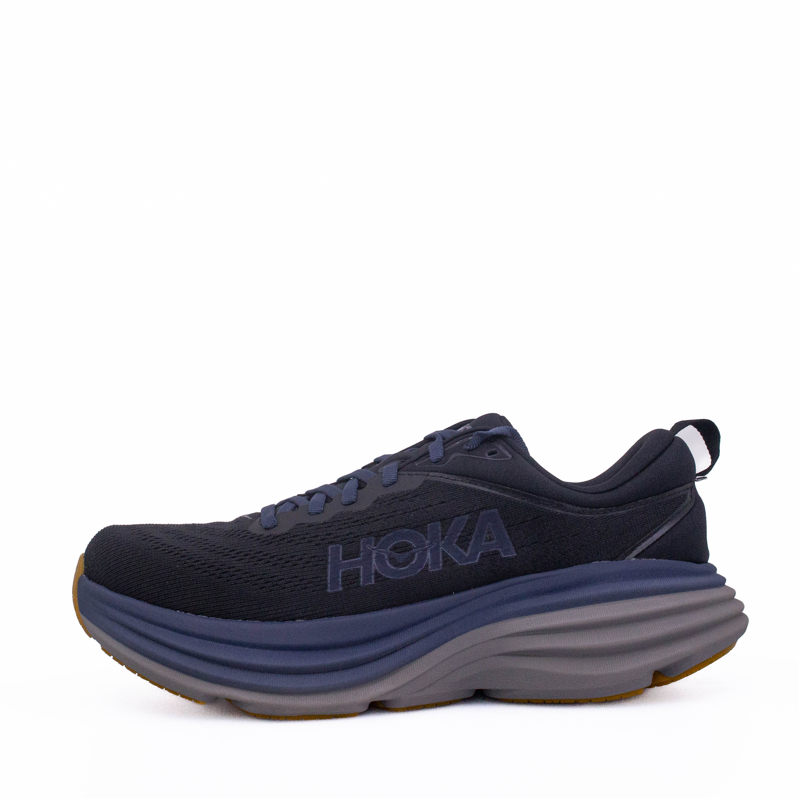 Hoka Bondi 8 (D Standard) Mens Black/Iron Ore - Frontrunner Colombo