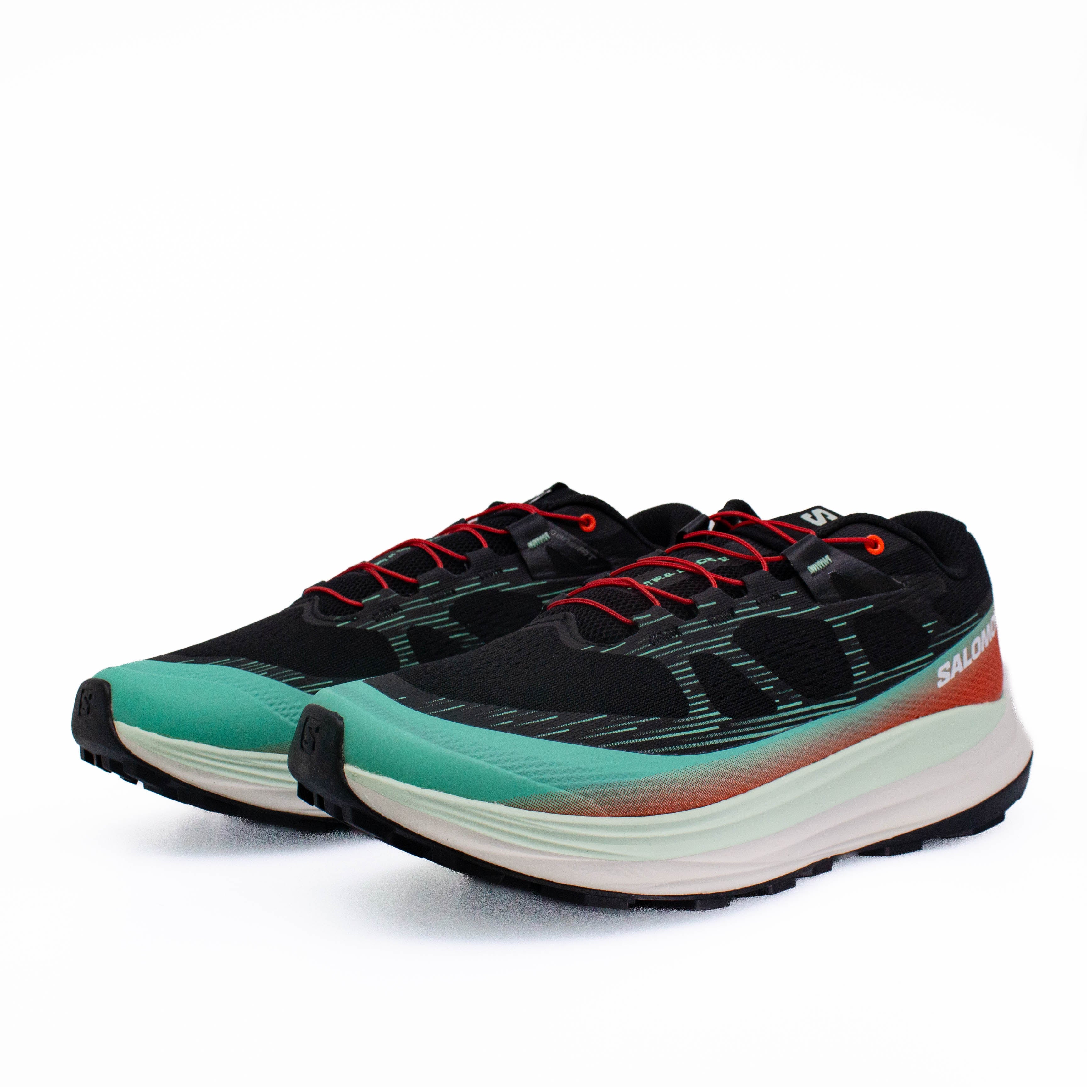 Salomon Ultra Glide 2 (D Standard) Mens Black/Electric Green/Cherry Tomato - Frontrunner Colombo