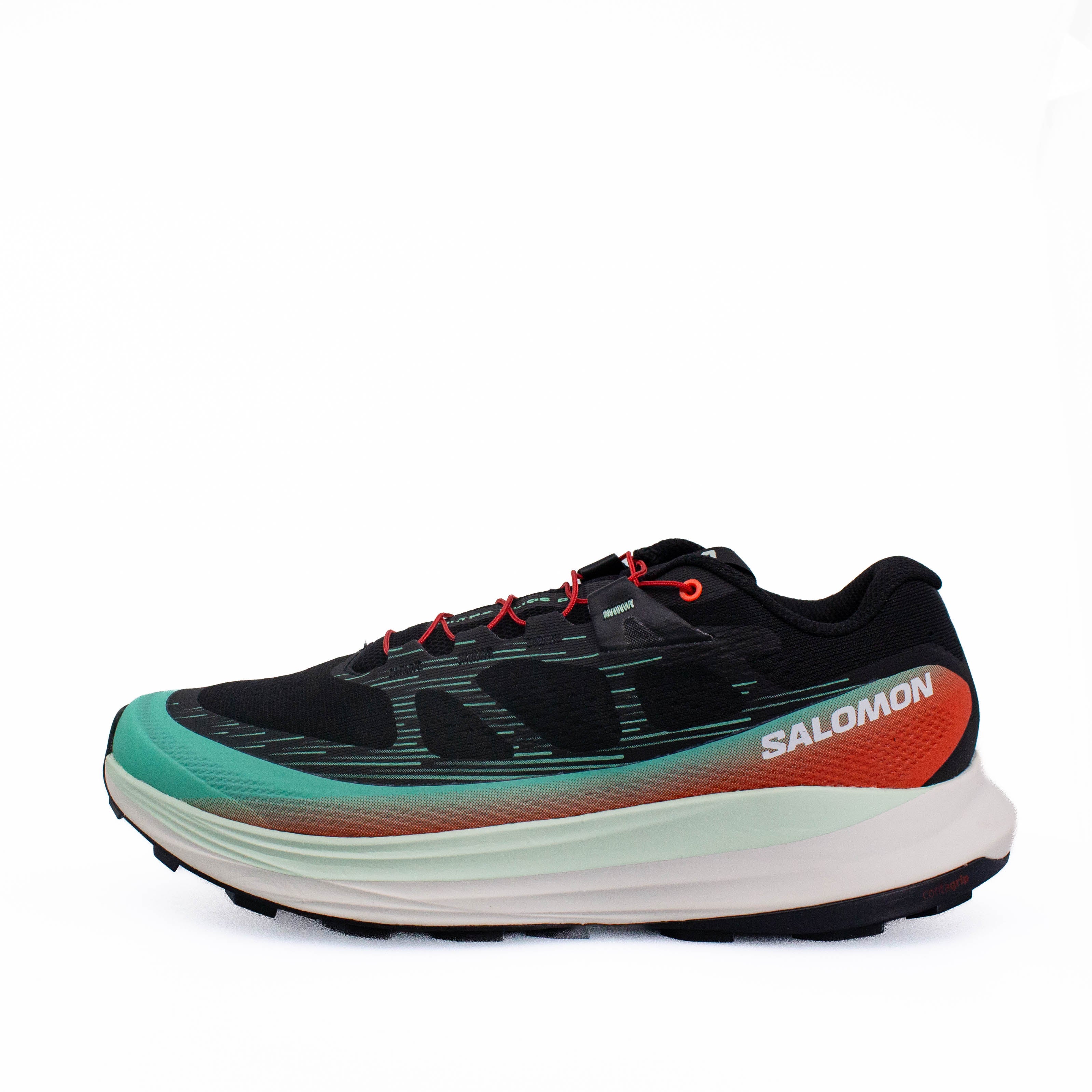 Salomon Ultra Glide 2 (D Standard) Mens Black/Electric Green/Cherry Tomato - Frontrunner Colombo