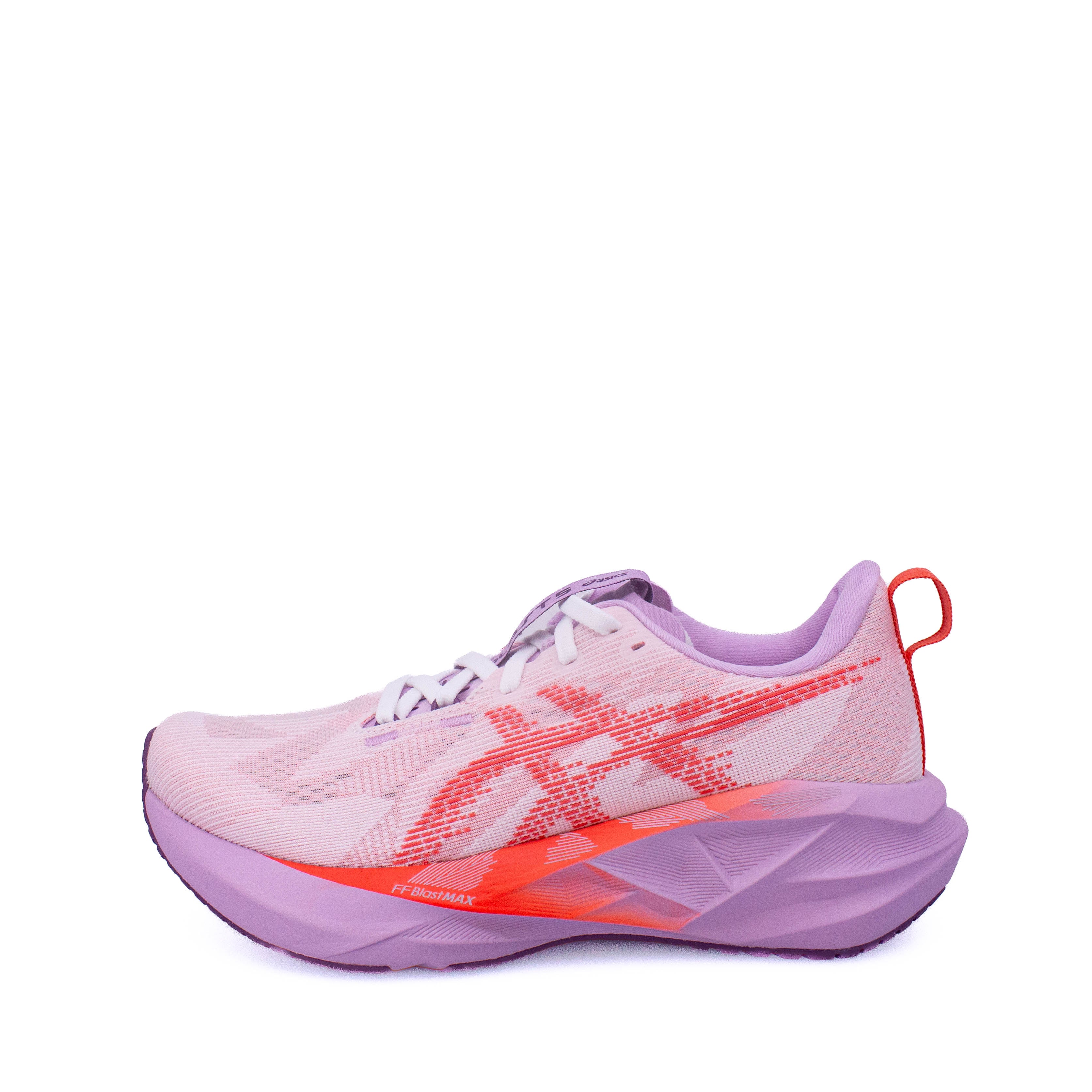 Asics Novablast 5 (B Standard) Womens White/Coral Reef - Frontrunner Colombo