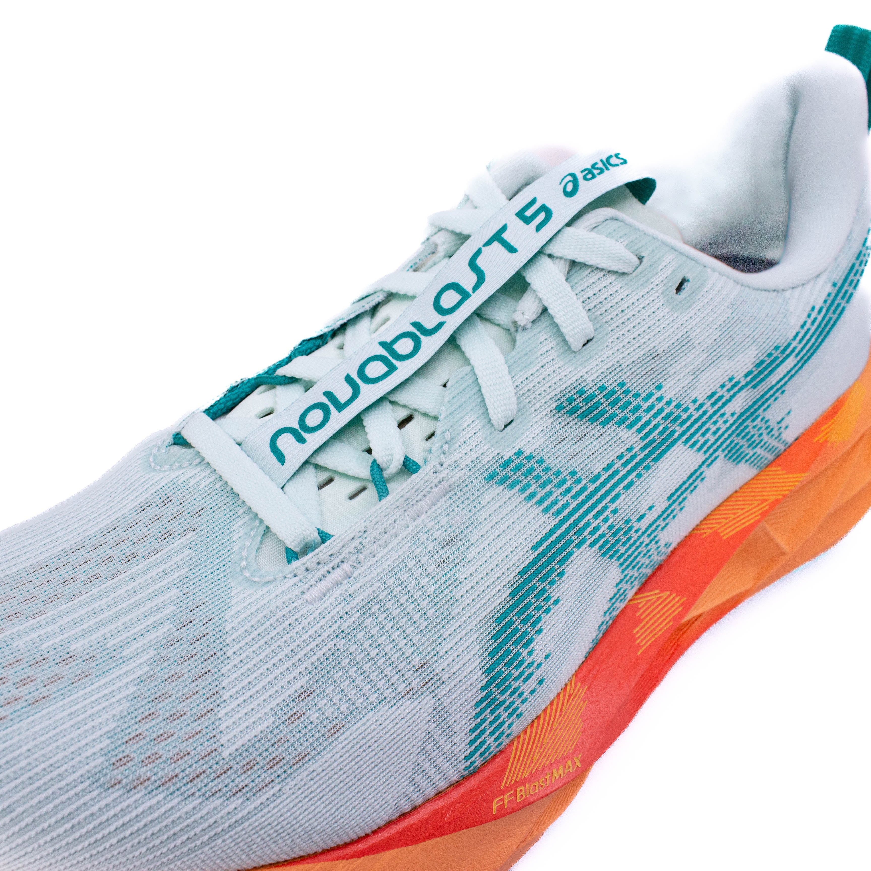 Asics Novablast 5 (D Standard) Mens Soothing Sea/Wave Teal - Frontrunner Colombo