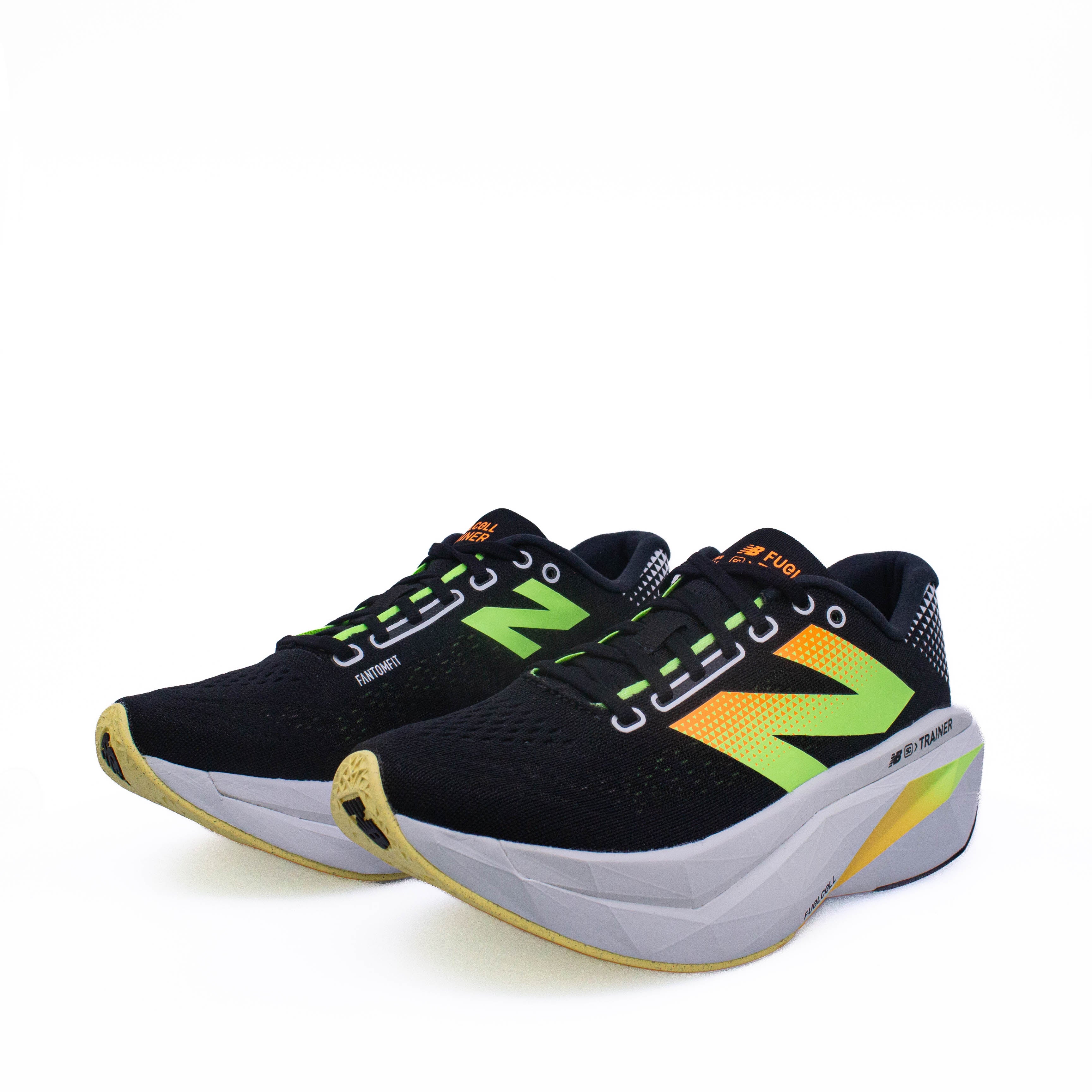 New Balance Supercomp Trainer V3 (D Standard) Mens Black with Phantom and Bleached Lime Glo - Frontrunner Colombo