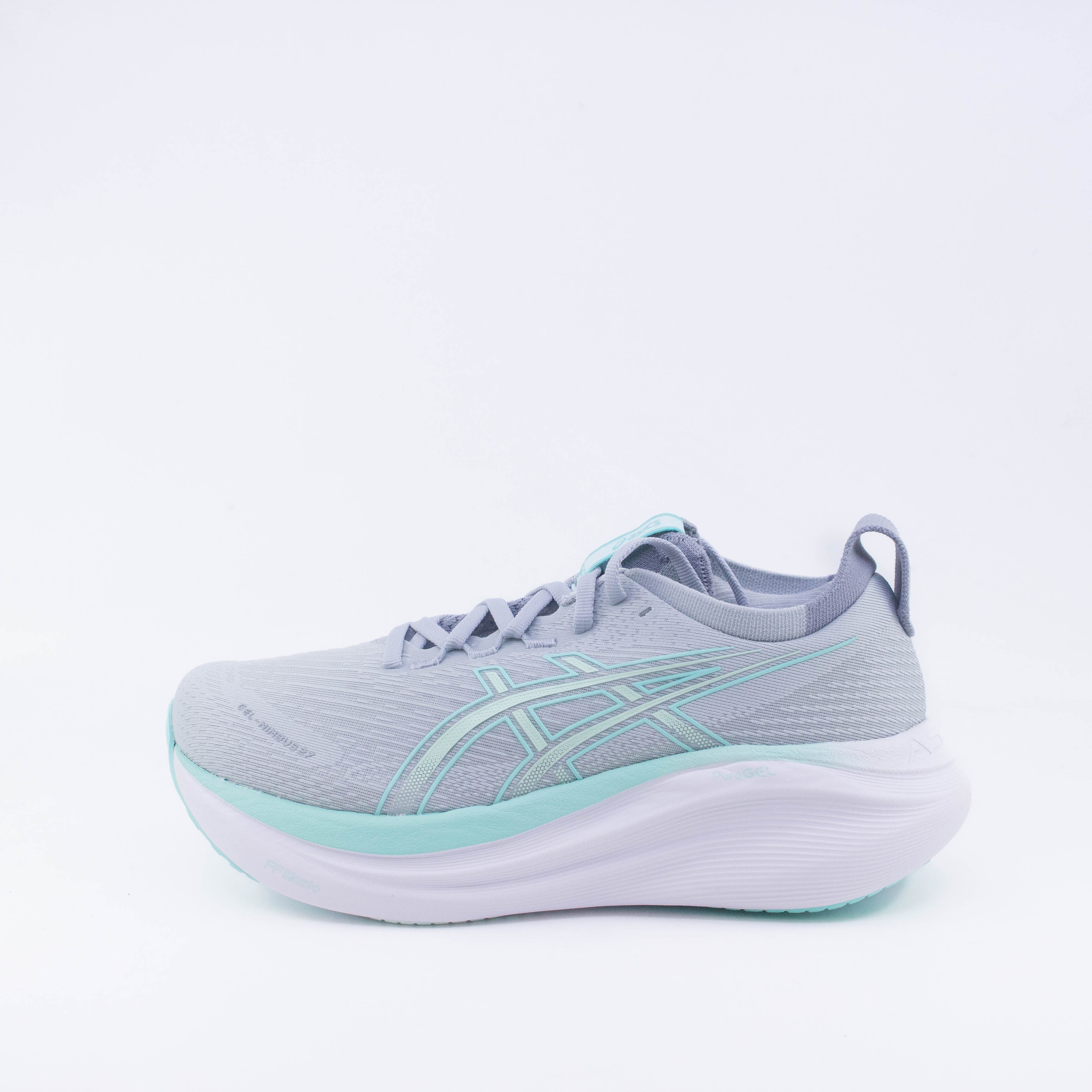 Asics Gel-Nimbus 27 (D Wide) Womens Grey/Mint - Frontrunner Colombo