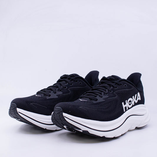 Hoka Clifton 10 (2E Wide) Mens Black/White - Frontrunner Colombo
