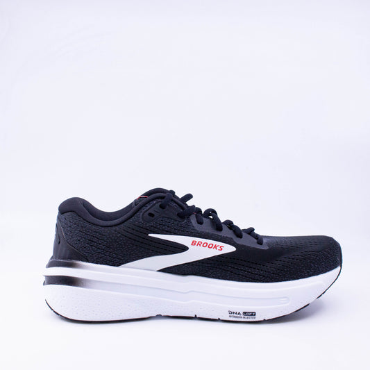 Brooks Ghost Max 2 (D Standard) Mens Black/White/Fiery Red - Frontrunner Colombo