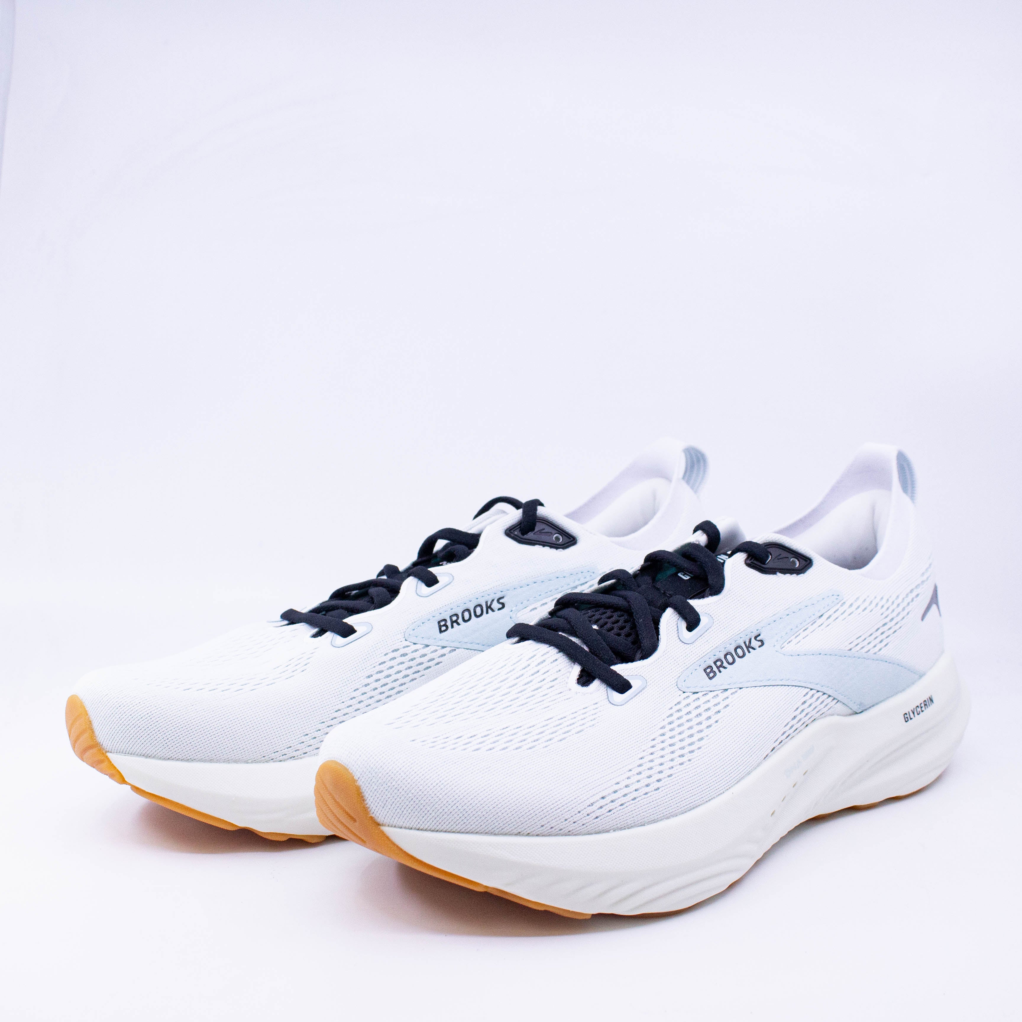 Brooks Glycerin 22 (D Standard) Mens Bright White/Winter Sky/Black - Frontrunner Colombo