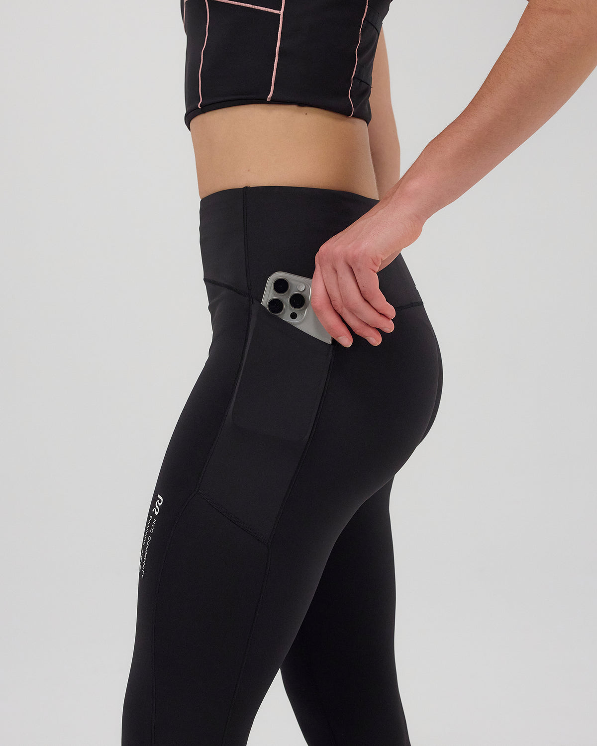 Bandit Stamina™ Pop Stitch™ High Waist Leggings Women's - Black - Frontrunner Colombo