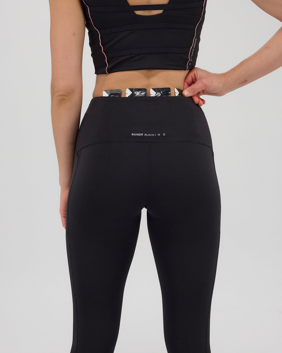 Bandit Stamina™ Pop Stitch™ High Waist Leggings Women's - Black - Frontrunner Colombo