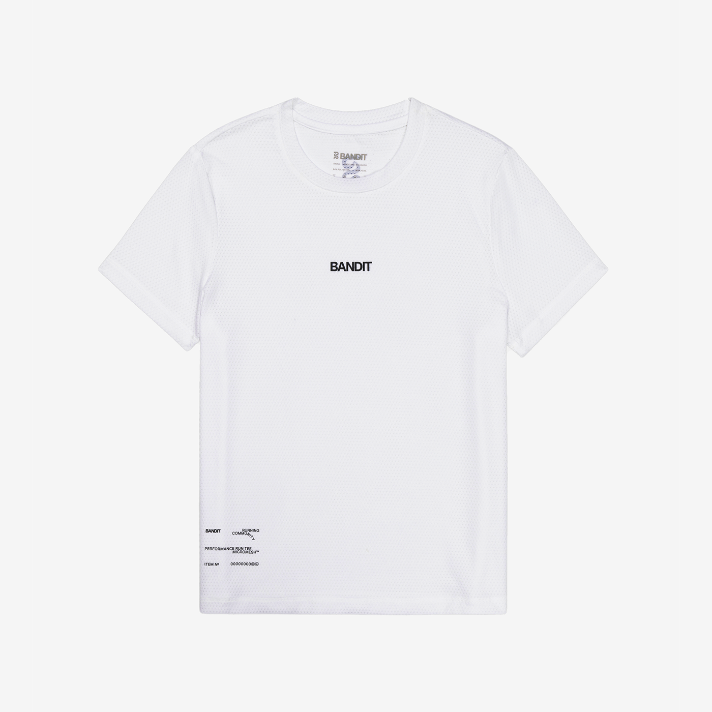 Bandit Micromesh™ Run Tee Men's - White - Frontrunner Colombo