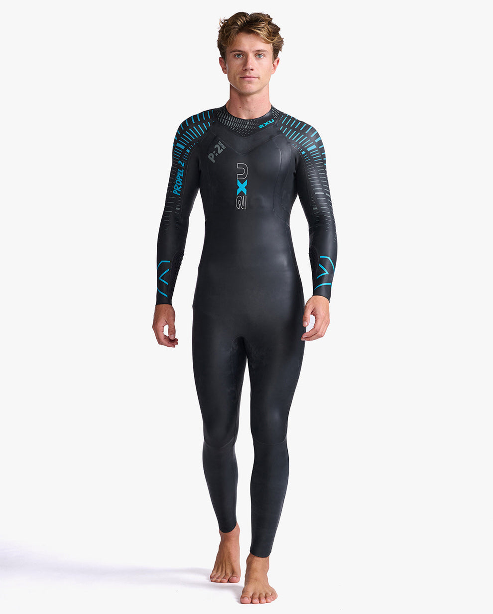 2XU Propel P:2 Wetsuit Mens - Black/Aloha - Frontrunner Colombo