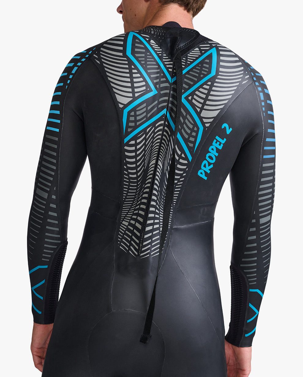 2XU Propel P:2 Wetsuit Mens - Black/Aloha - Frontrunner Colombo
