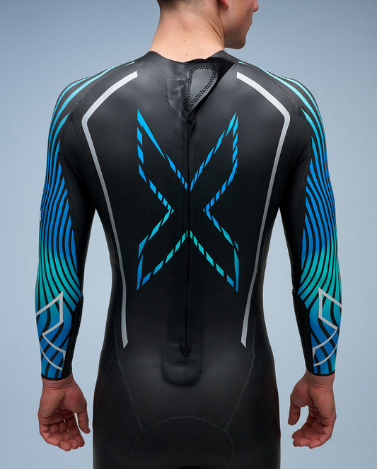 2XU Propel P:2 Wetsuit Mens Black/Aloha - detail