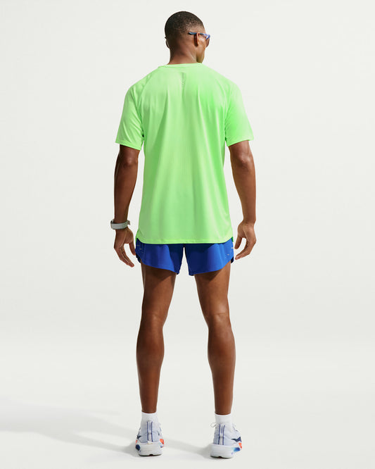 Nike Stride Aero-FIT Short-Sleeve Running Top Mens - Volt/Light Silver - Frontrunner Colombo