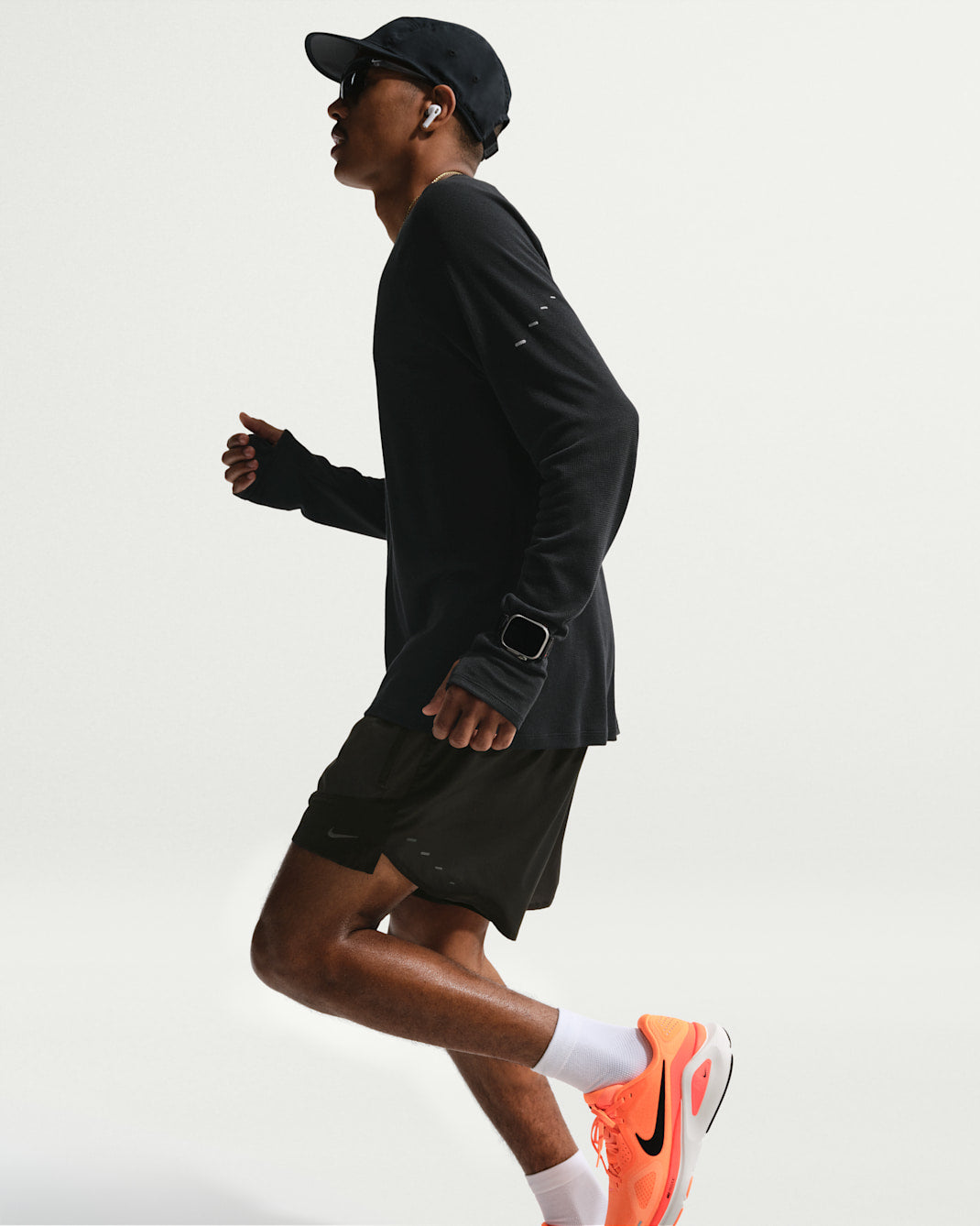 Nike DriFit Stride Plus 5" Brief Lined Shorts Mens Black - Frontrunner Colombo