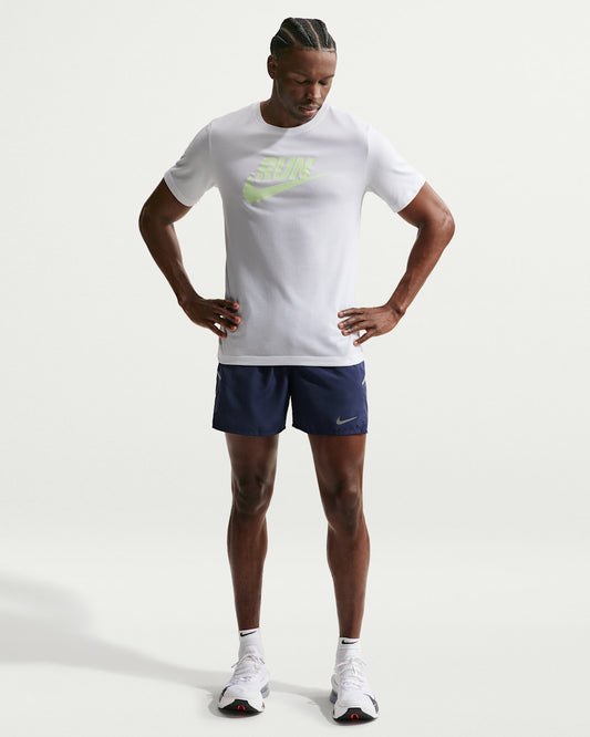 Nike Dri-Fit Miler 5" Brief-Lined Short Mens Midnight Navy - Frontrunner Colombo