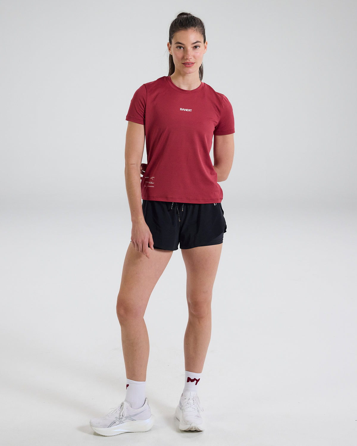 Bandit MicroMesh™ Run Tee Women's - Berry - Frontrunner Colombo