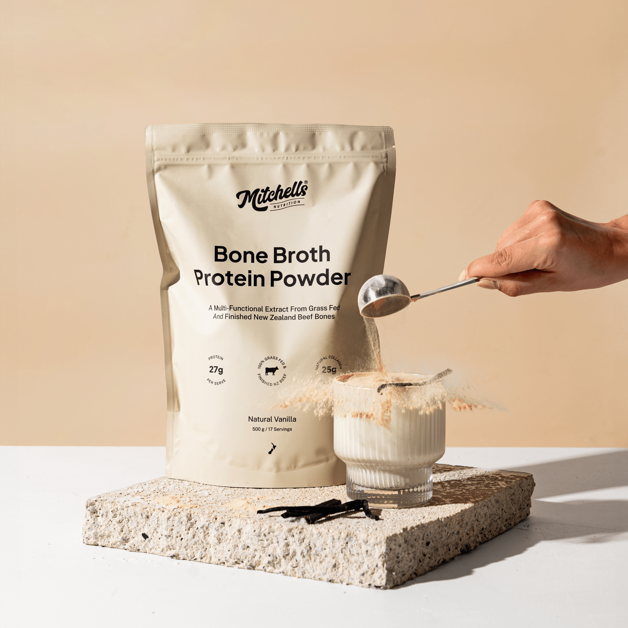 Mitchells Bone Broth Protein Powder 500g - Frontrunner Colombo