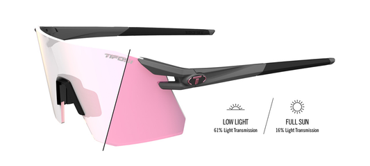 Tifosi Moab XC Matte Gunmetal with Clarion Pink Fototec lens