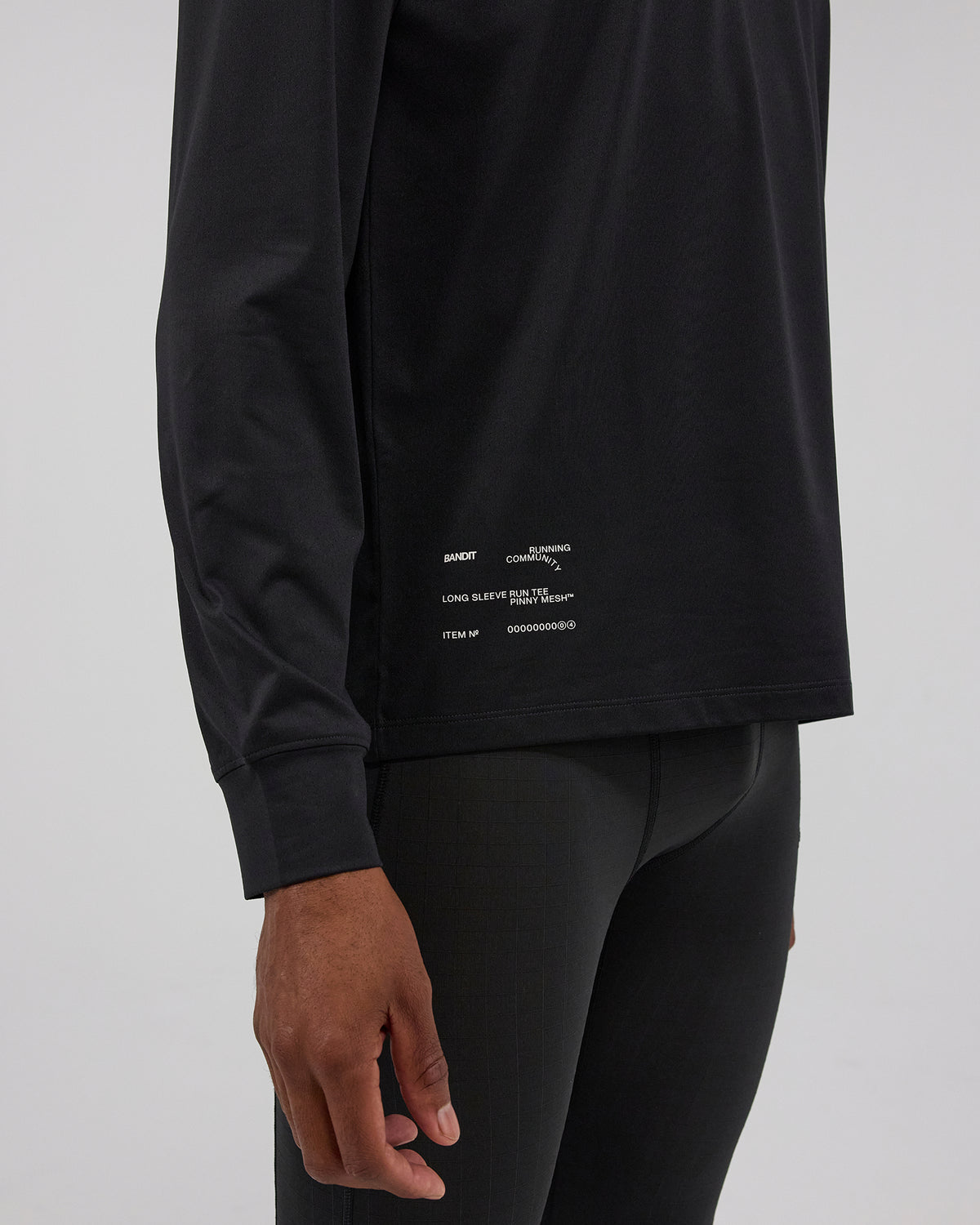 Bandit NanoMesh™ Abstract Floral Long Sleeve Unisex - Black - Frontrunner Colombo