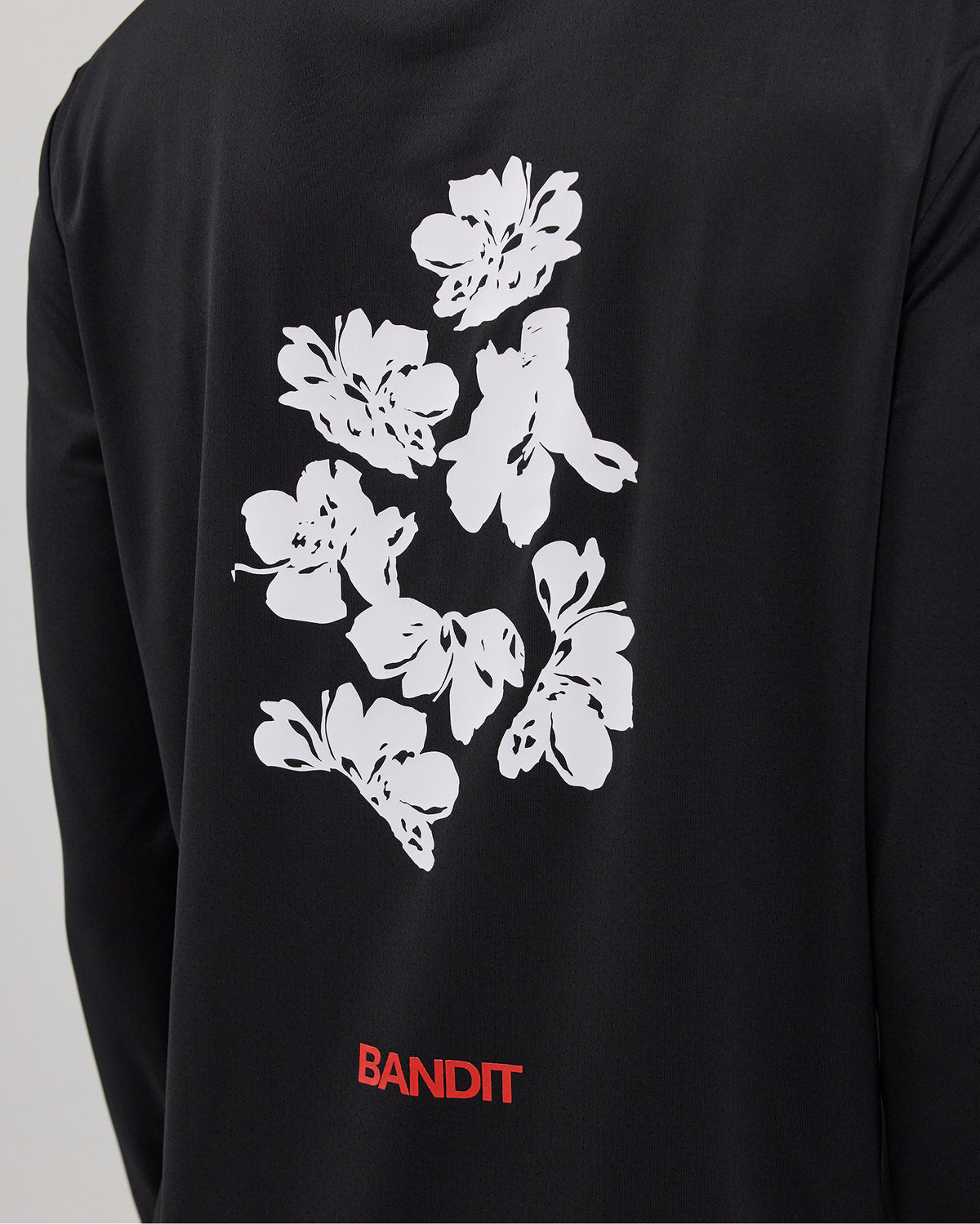 Bandit NanoMesh™ Abstract Floral Long Sleeve Unisex - Black - Frontrunner Colombo