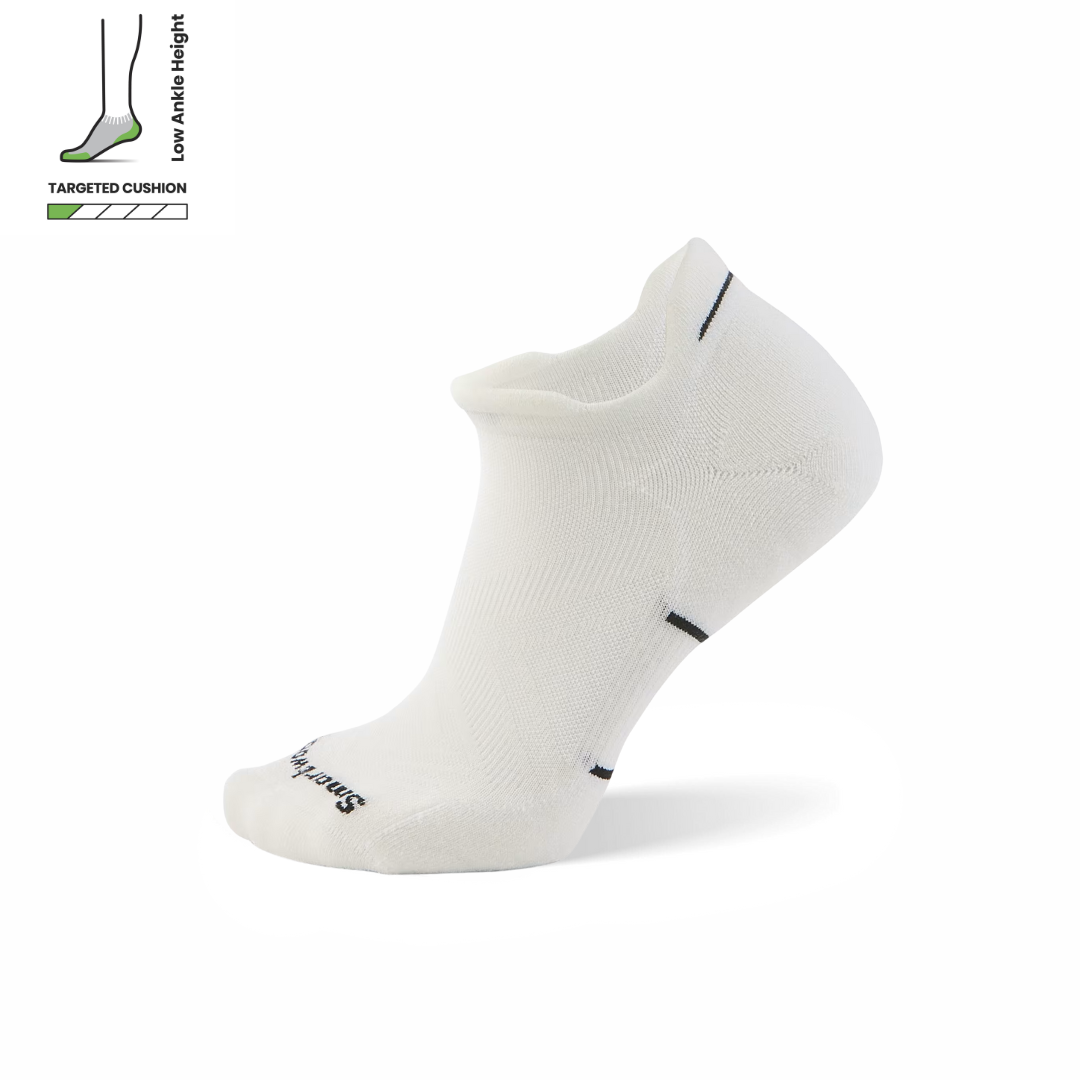 Smartwool Run Targeted Cushion Low Ankle Unisex - White - Frontrunner Colombo