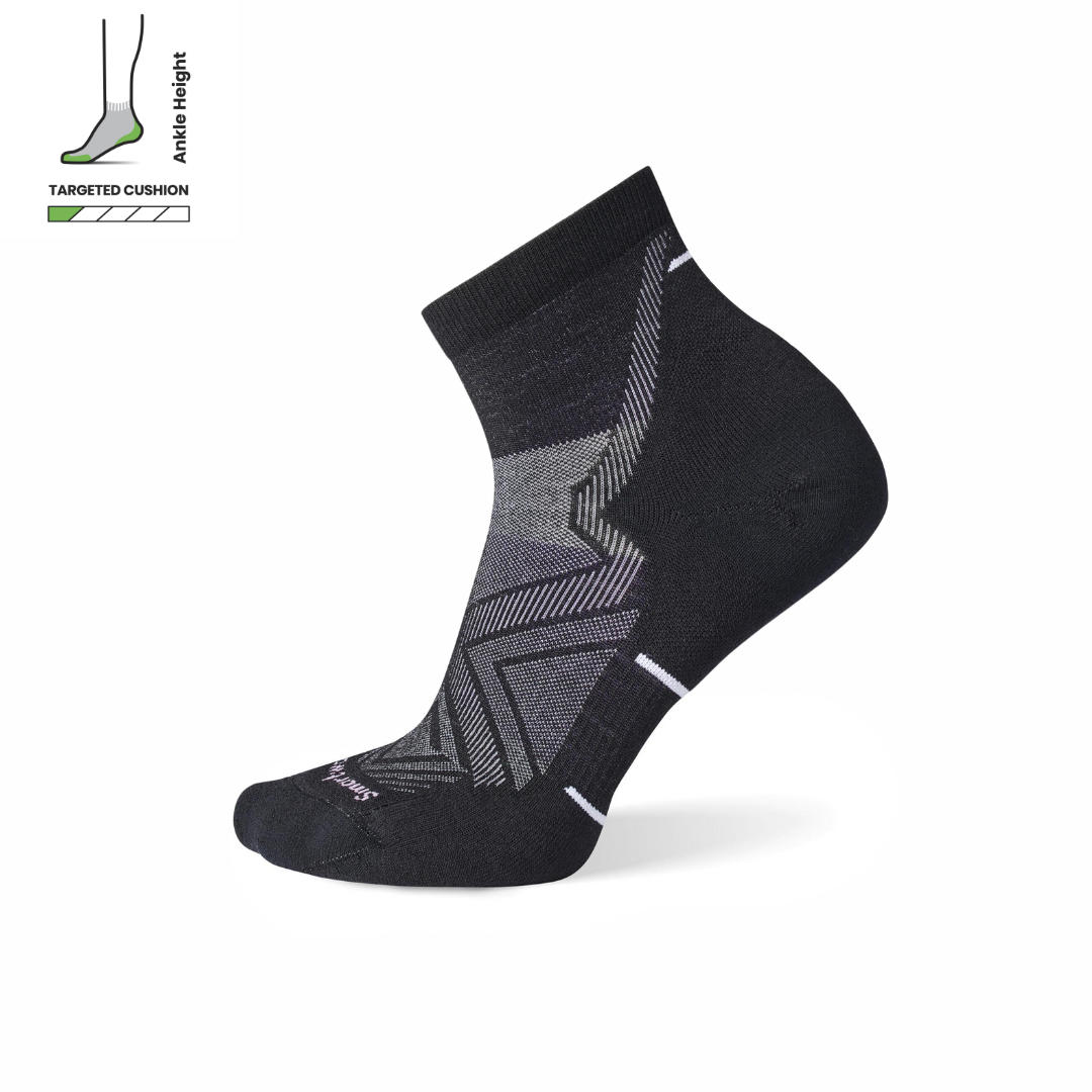Smartwool Run Targeted Cushion Ankle Women's - Black - Frontrunner Colombo