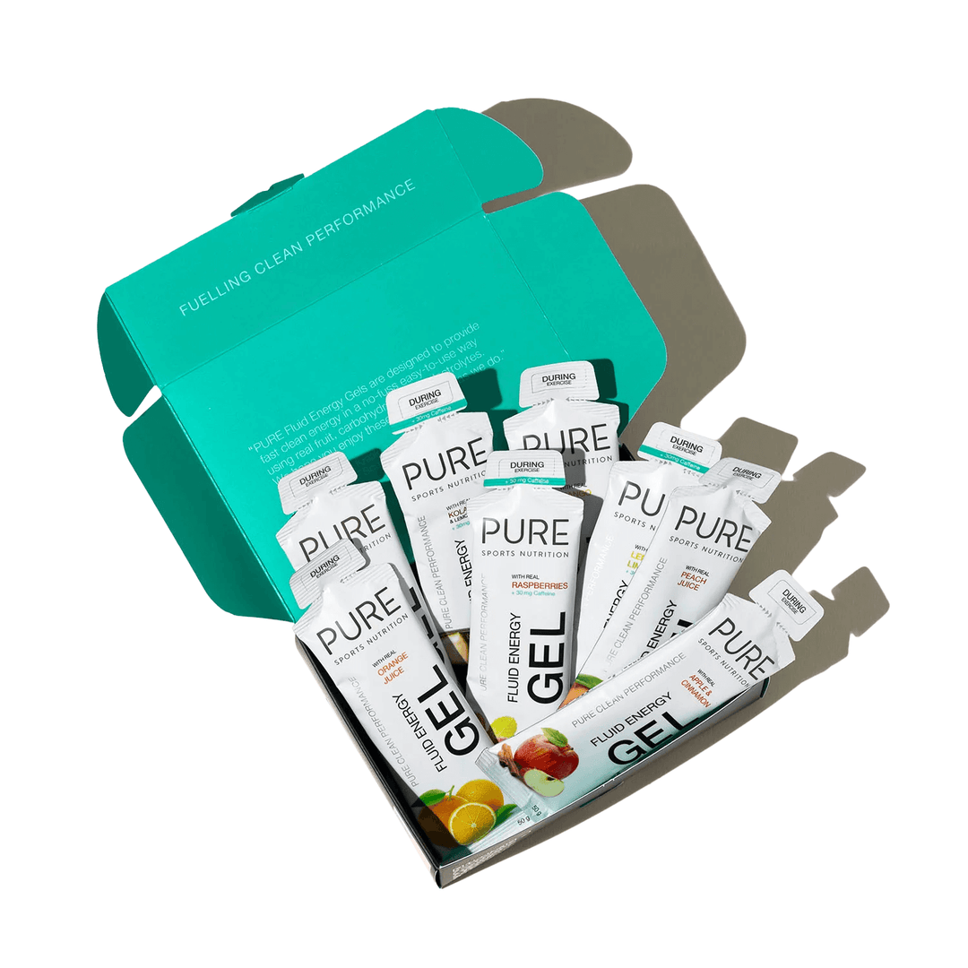 Pure Fluid Energy Gels 8-Gel Sample Pack - Frontrunner Colombo