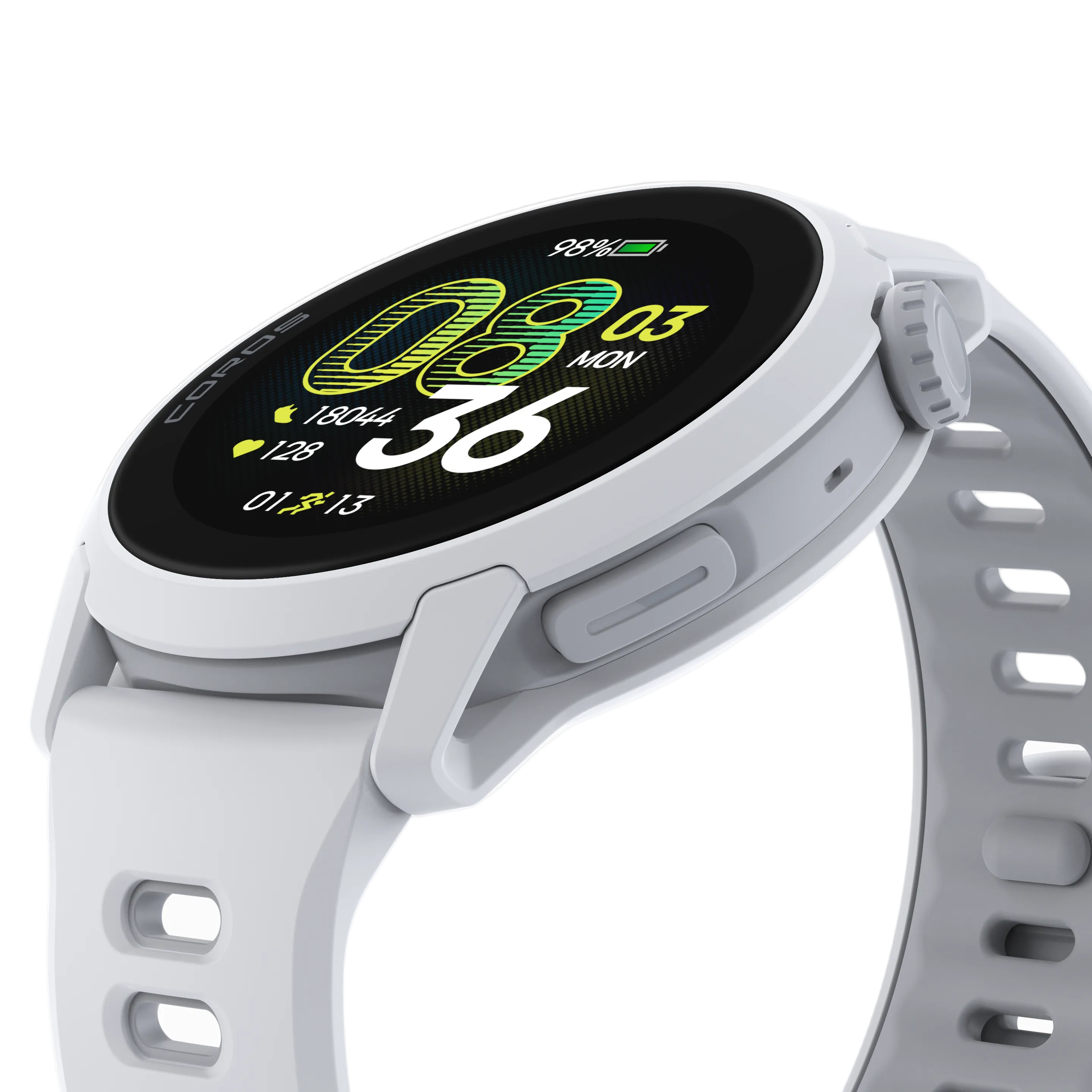 Coros Pace 4 - White Silicone - Frontrunner Colombo