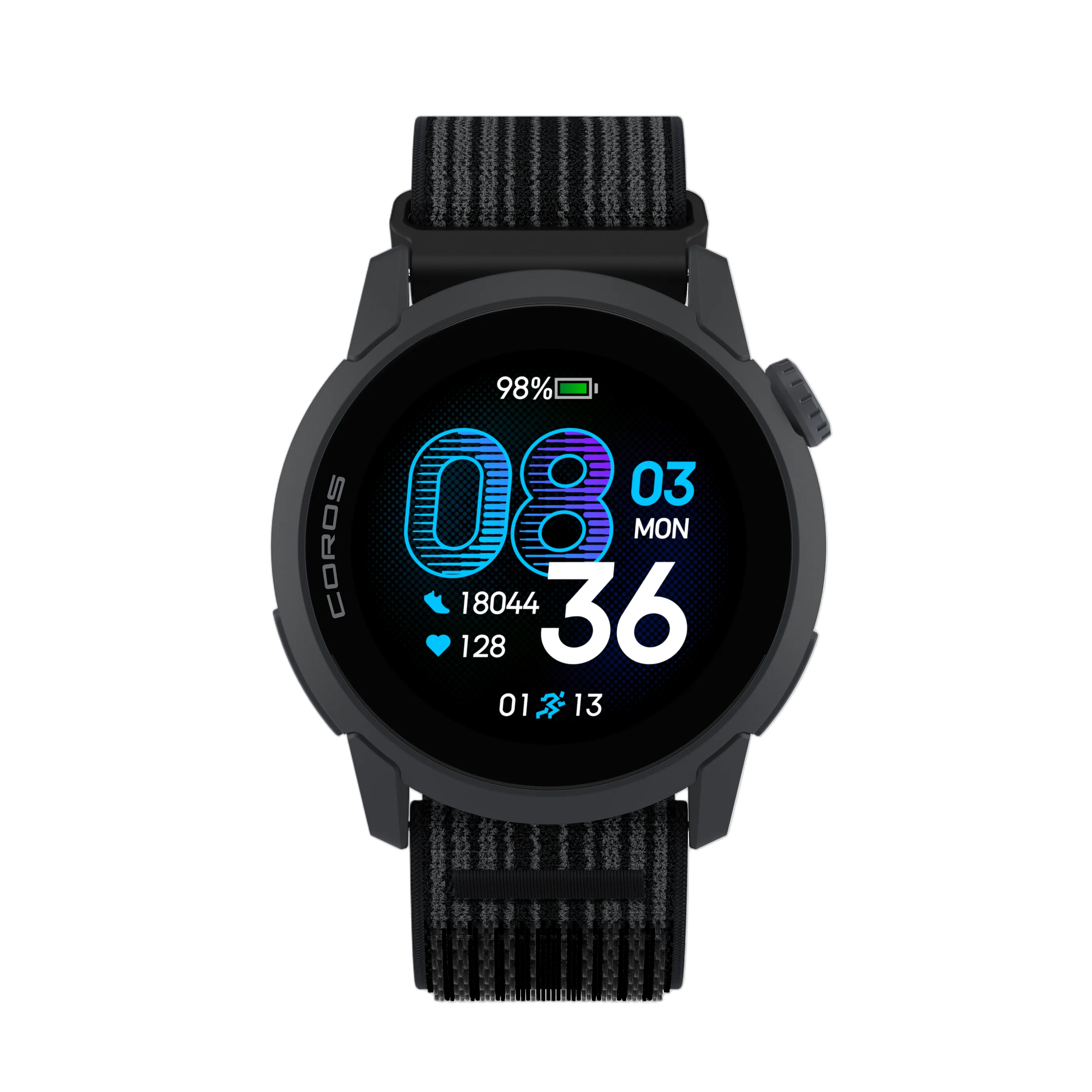 Coros Pace 4 - Black Nylon - Frontrunner Colombo