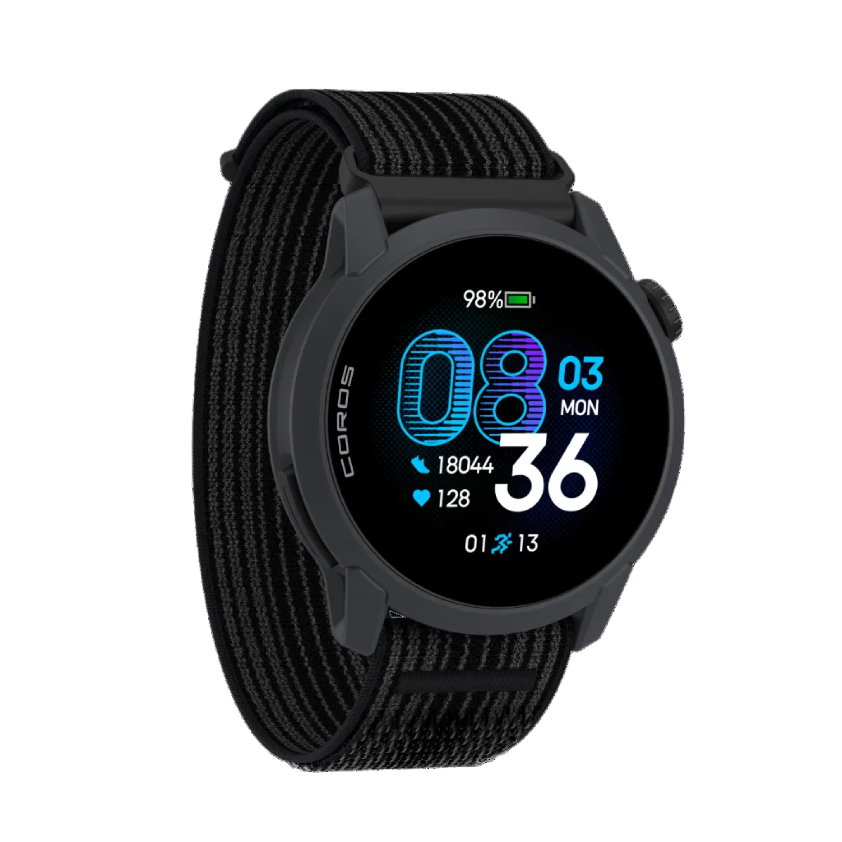 Coros Pace 4 - Black Nylon - Frontrunner Colombo