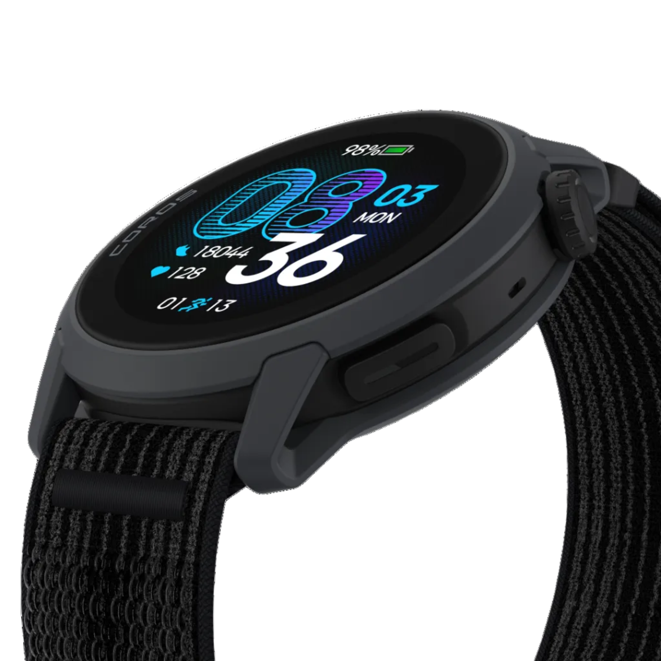 Coros Pace 4 - Black Nylon - Frontrunner Colombo