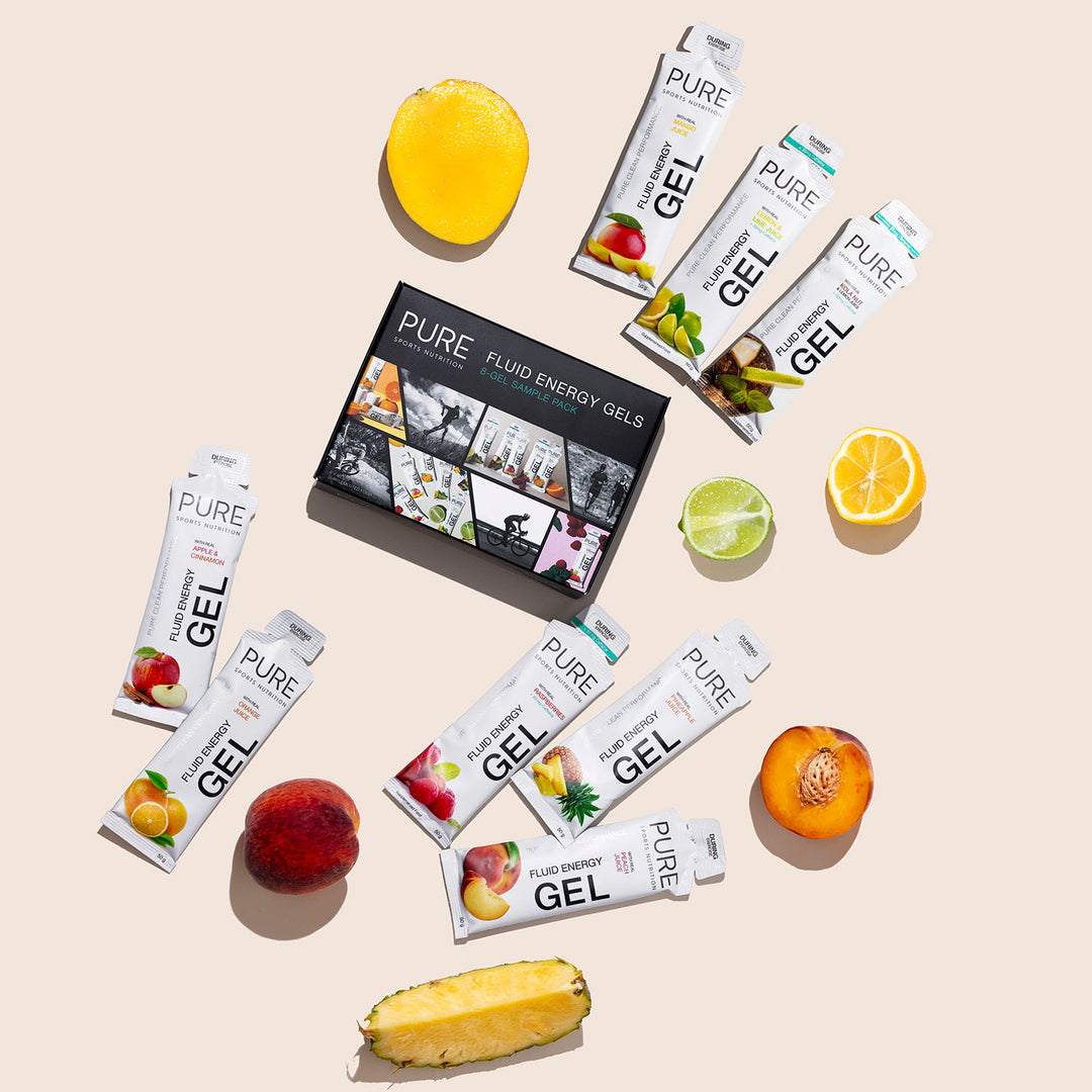 Pure Fluid Energy Gels 8-Gel Sample Pack - Frontrunner Colombo
