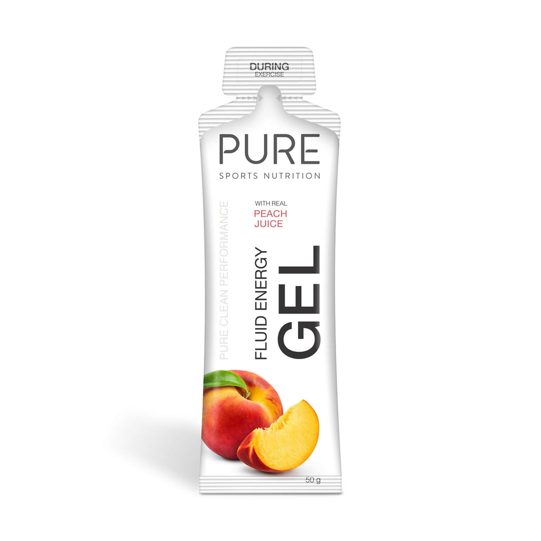 Pure Fluid Energy Gel Peach - Box of 18 - Frontrunner Colombo