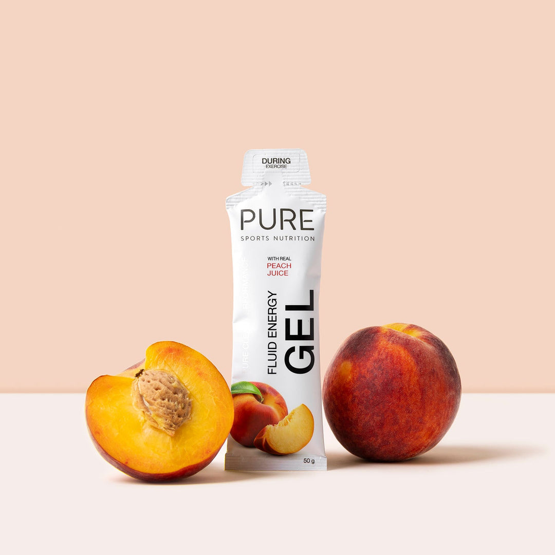Pure Fluid Energy Gel Peach - Box of 18 - Frontrunner Colombo
