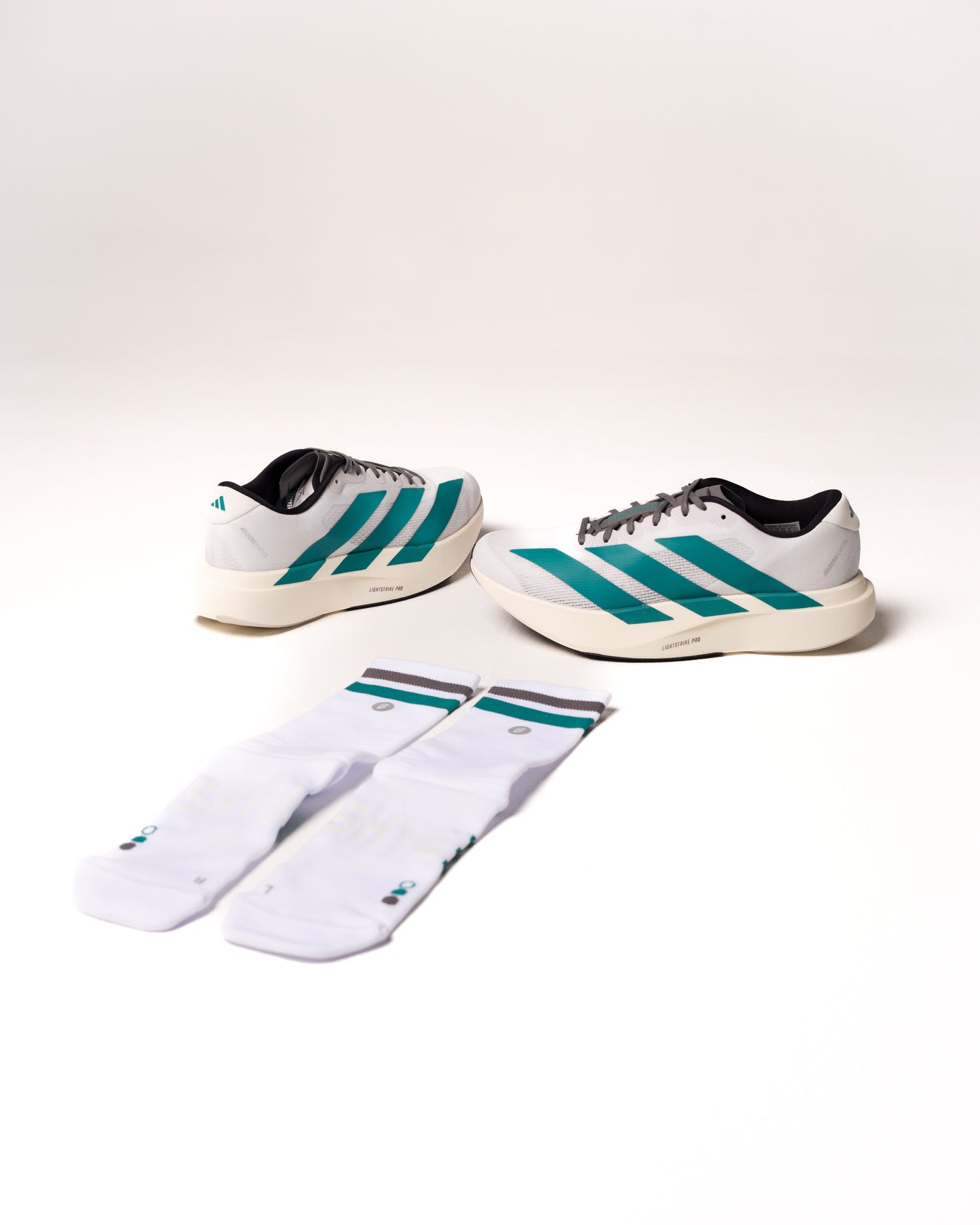SHYU Racing Half Crew - White/Teal/Carbon - Frontrunner Colombo