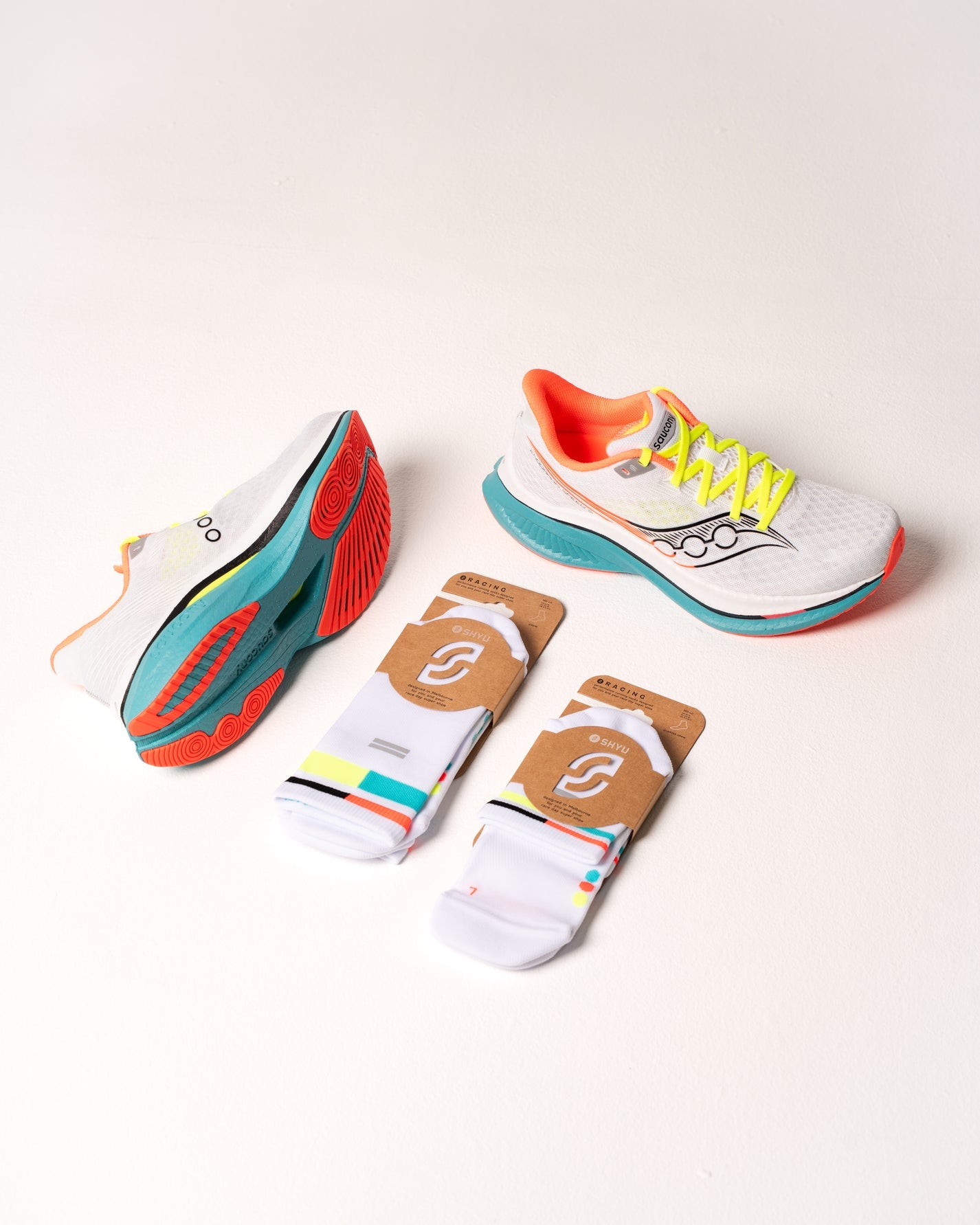 SHYU Racing Half Crew - White/Mute/Ant - Frontrunner Colombo