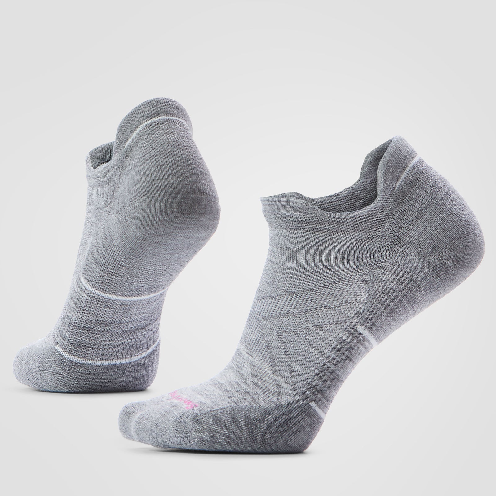 Smartwool Run Targeted Cushion Low Ankle Womens - Light Gray/White - Frontrunner Colombo