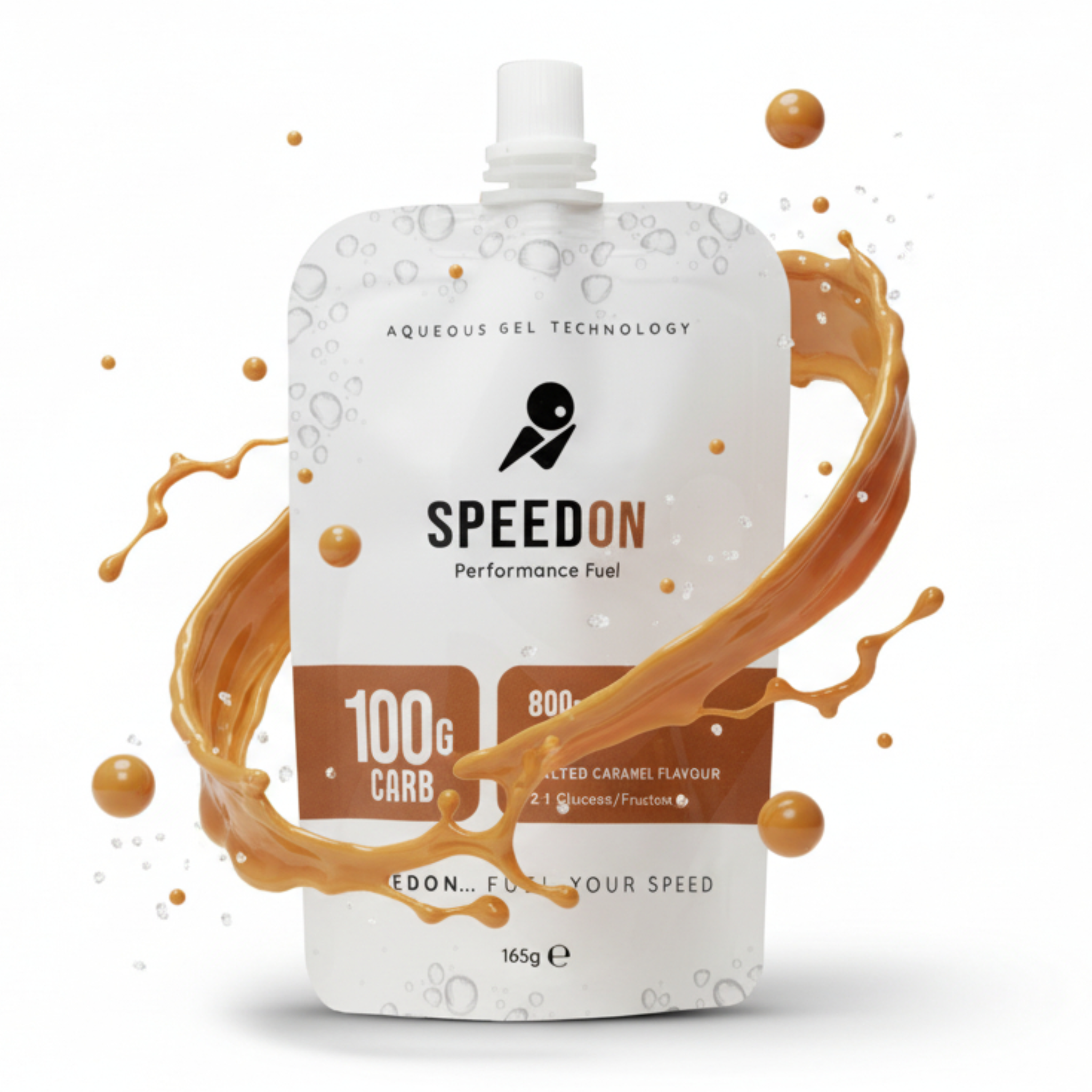 SpeedON Aqueous Gel- 60g Carb- Salted Caramel - Frontrunner Colombo
