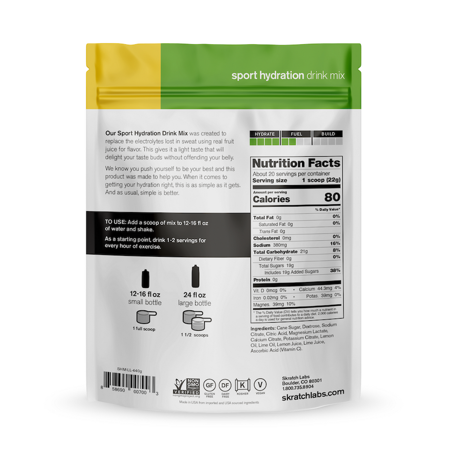 Skratch Labs Hydration Sport Drink Mix (20 Serves) - Frontrunner Colombo