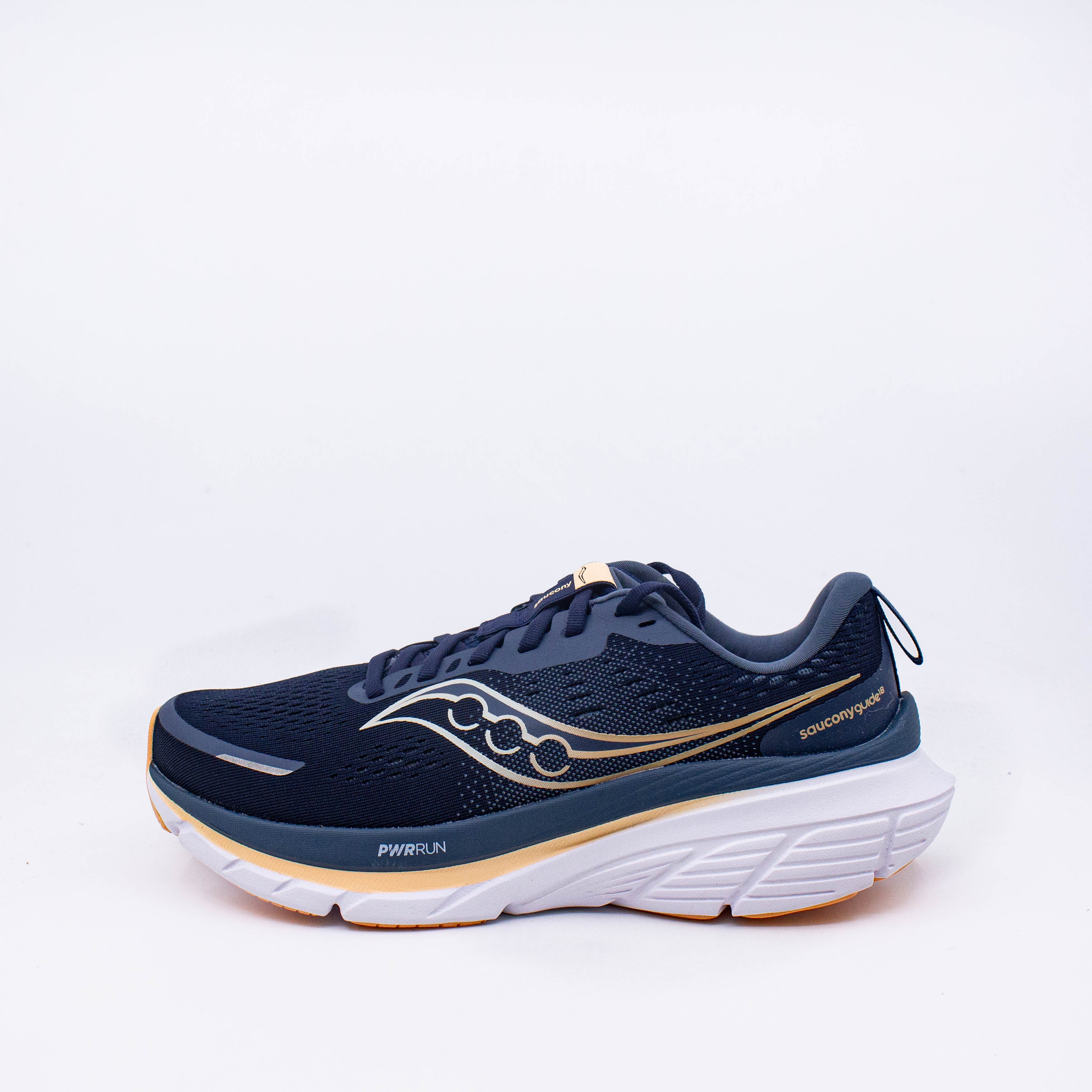 Saucony Guide 18 (B Standard) Womens Navy/Apricot - Frontrunner Colombo