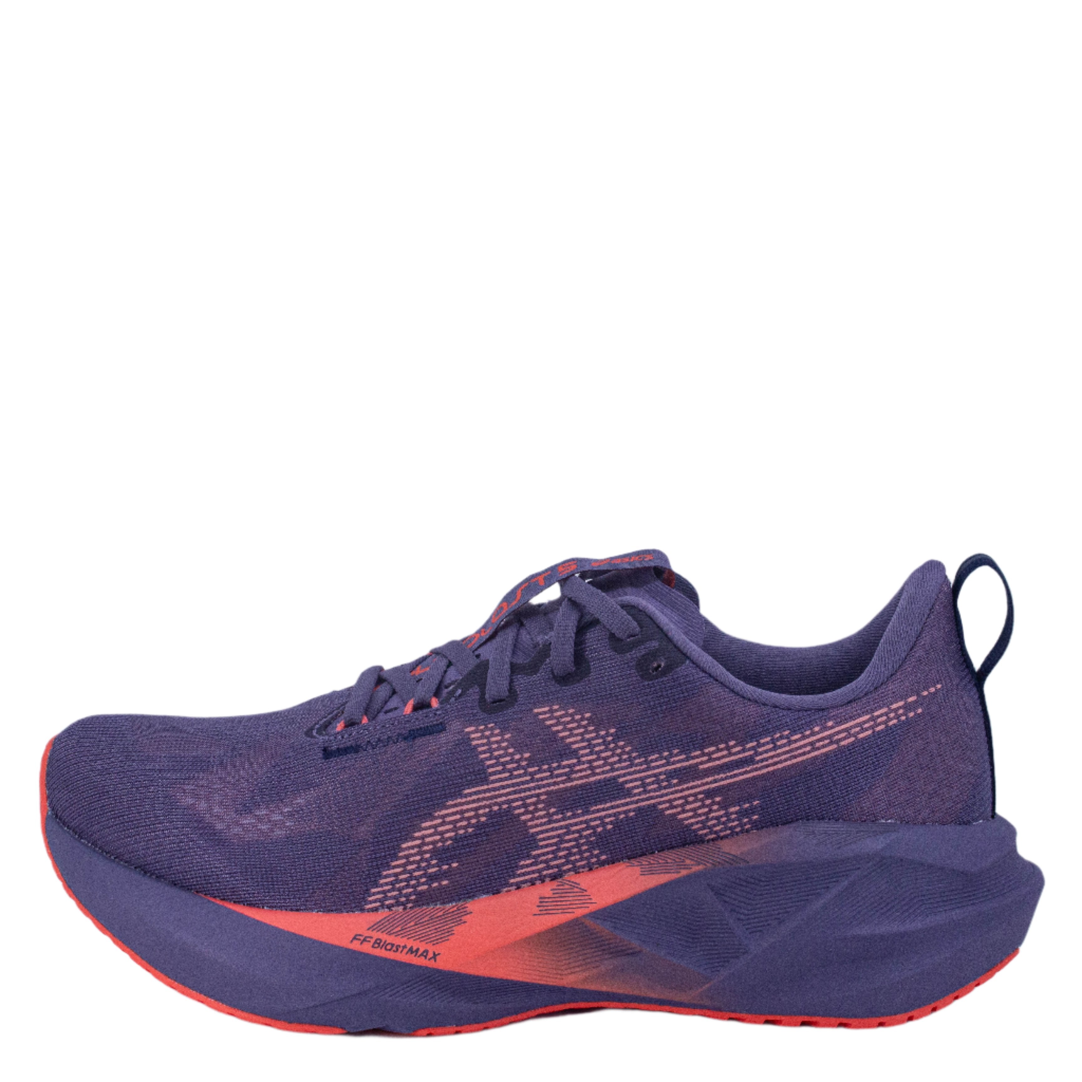 Asics Novablast 5 (D Standard) Mens Greyish Purple/Coral Reef - Frontrunner Colombo