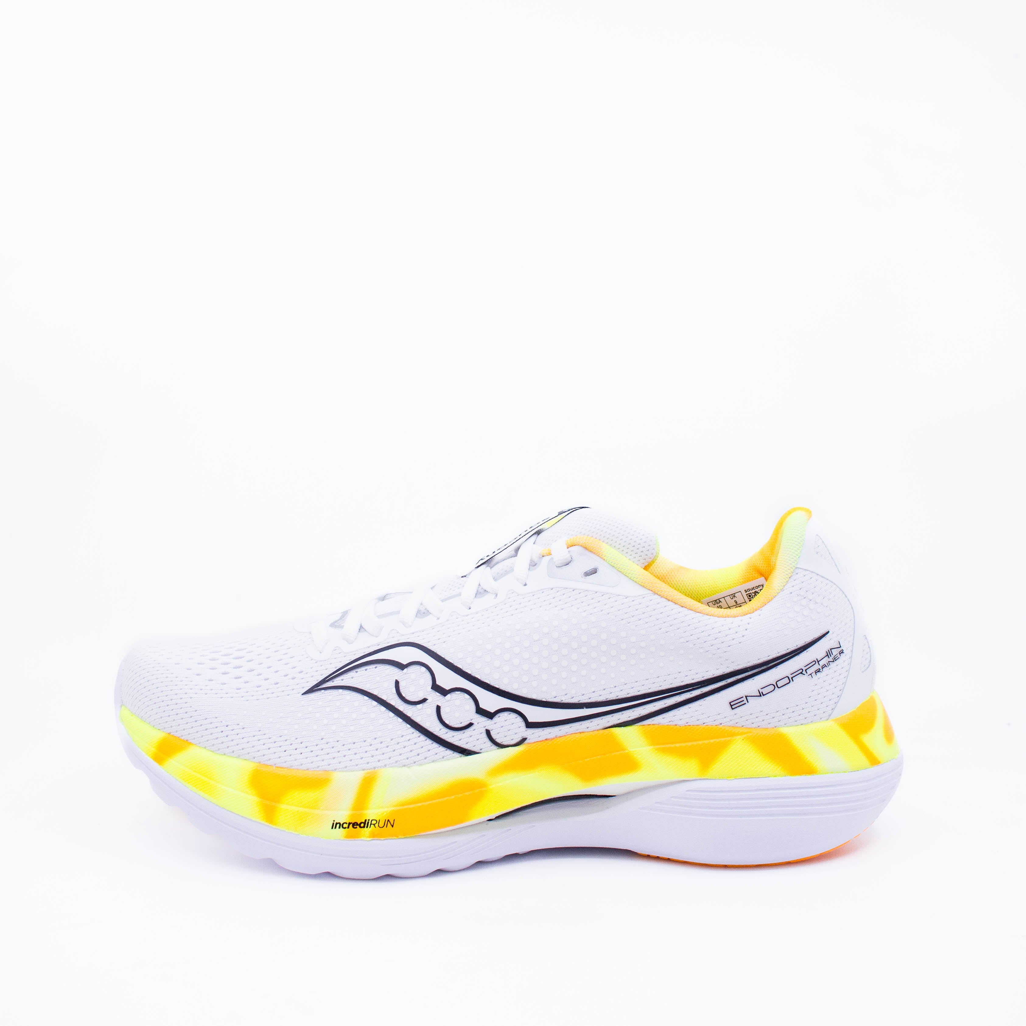 Saucony Endorphin Trainer (D Standard) Mens White/Black - Frontrunner Colombo